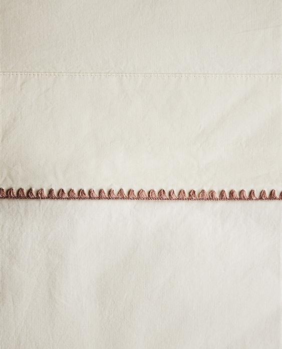 شرشف علوي قطني للأطفال بتطريز قشرة