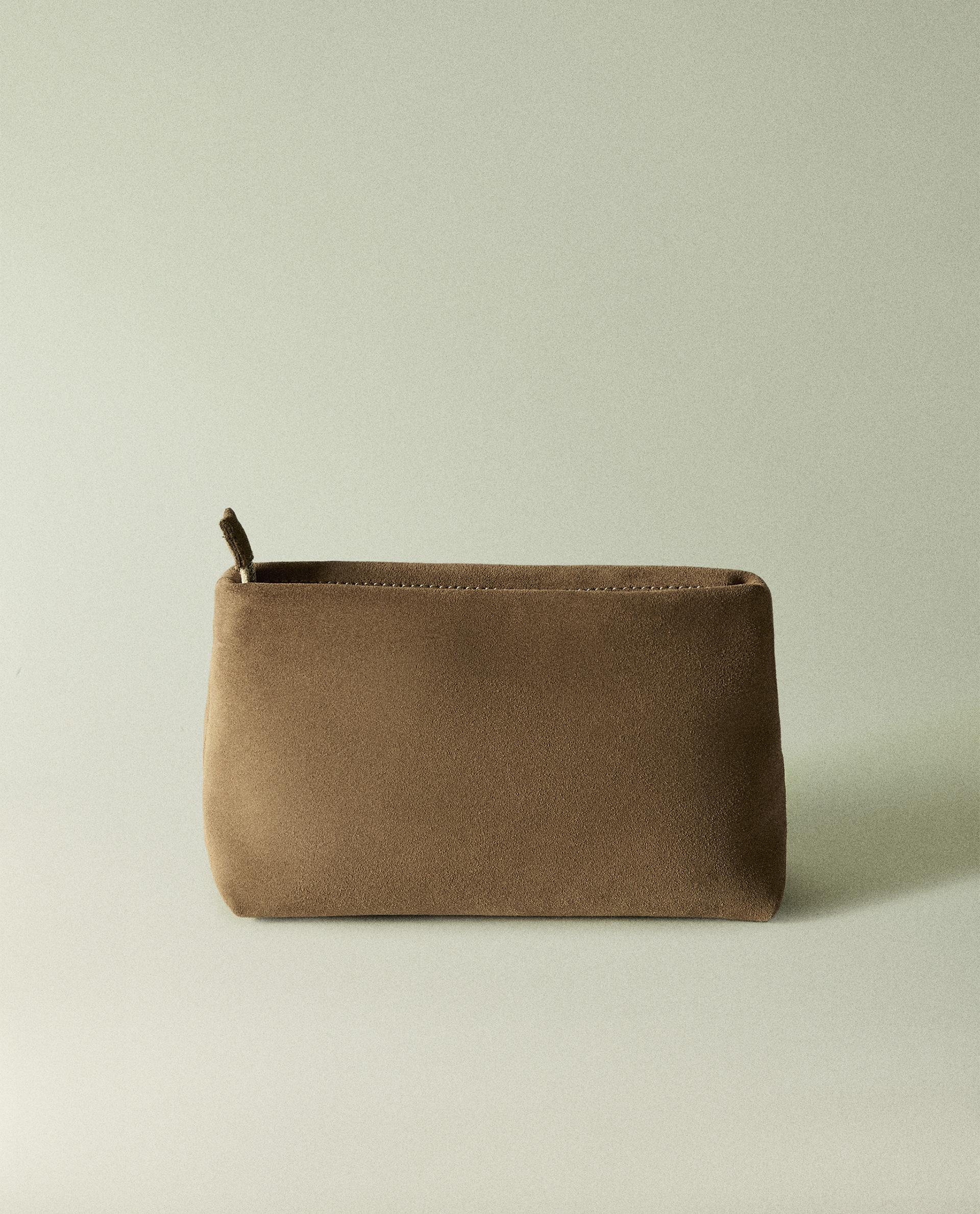 スエード コスメティックポーチ ミディアム | Zara Home 日本/Japan