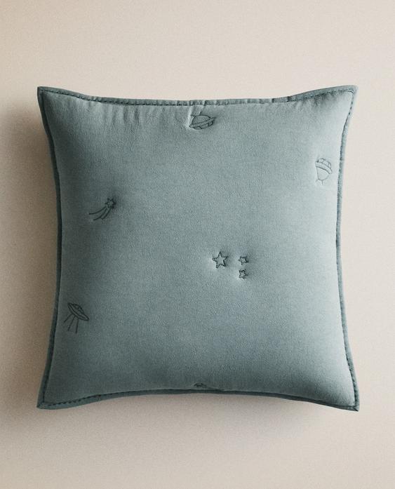 CAPA DE ALMOFADA INFANTIL EDREDOM ESPAÇO