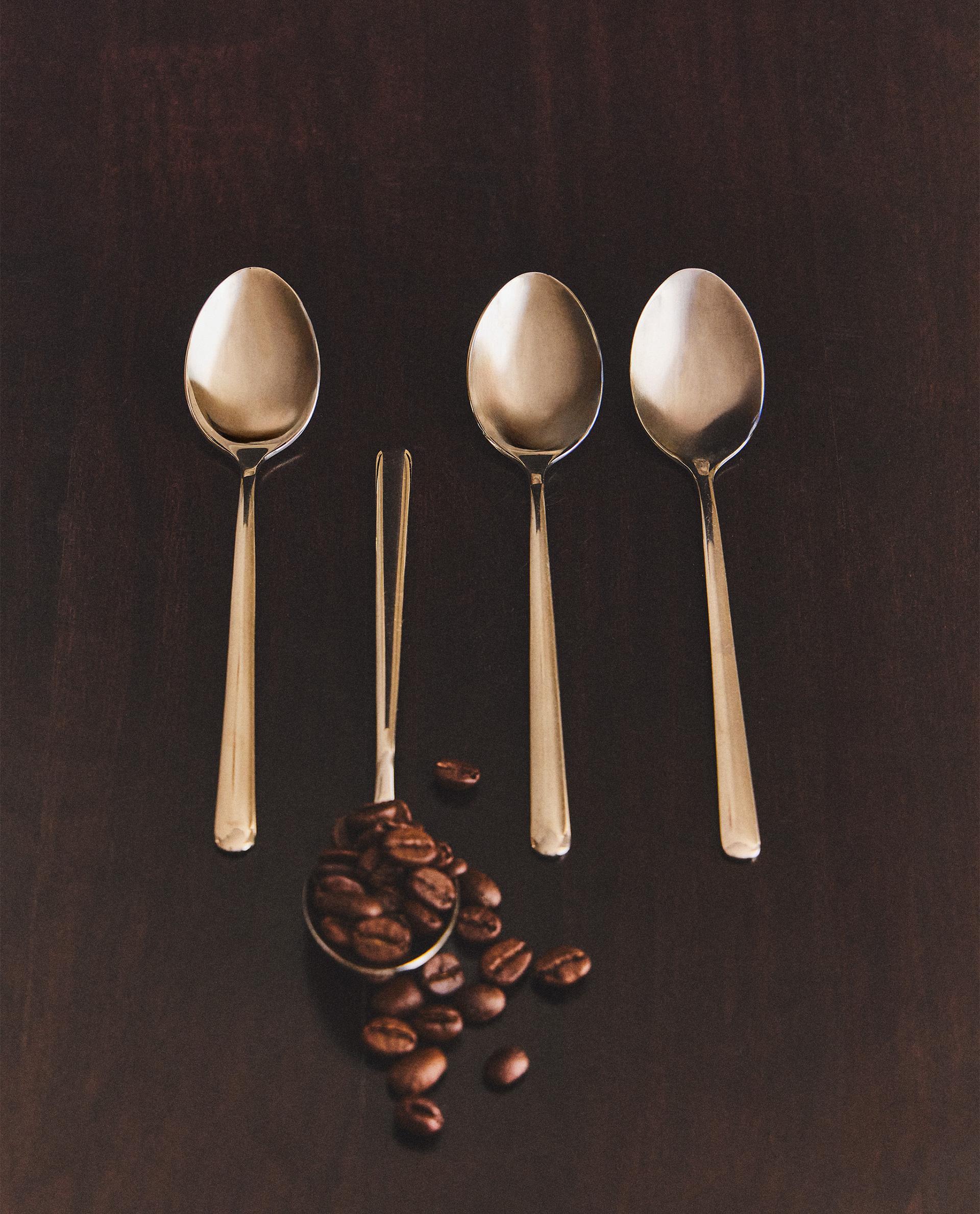 光沢スチール デザートスプーン x 4 (4本セット) | Zara Home 日本/Japan