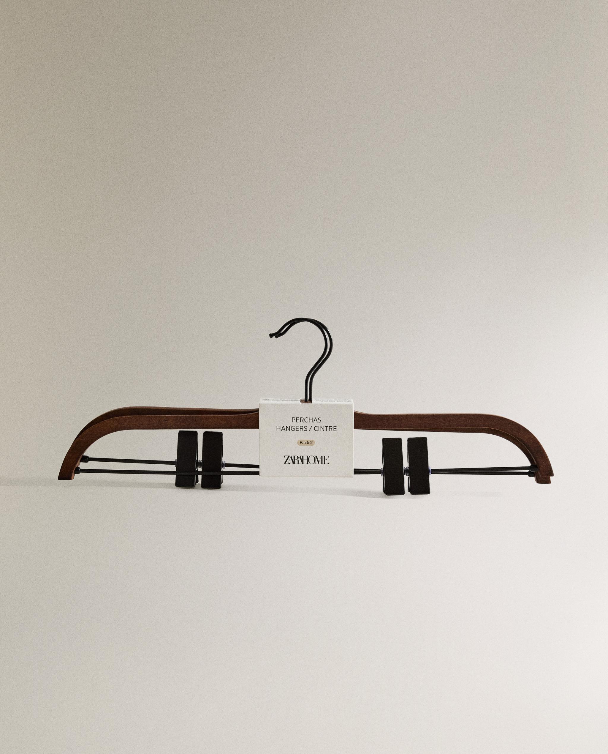 PACK OF WOODEN FINISH SKIRT HANGERS (PACK OF 2) product thumbnail 8