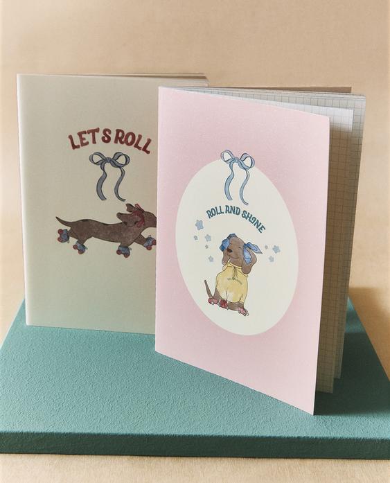 CADERNO CÃES DE PATINADOR (CONJUNTO DE 2)