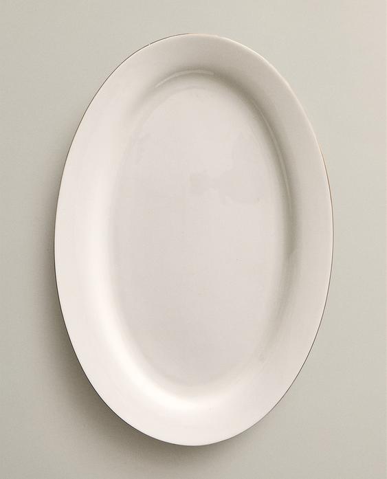 PLAT OVALE PORCELAINE BONE CHINA BORD PLAT OVALE PORCELAINE BONE CHINA BORD