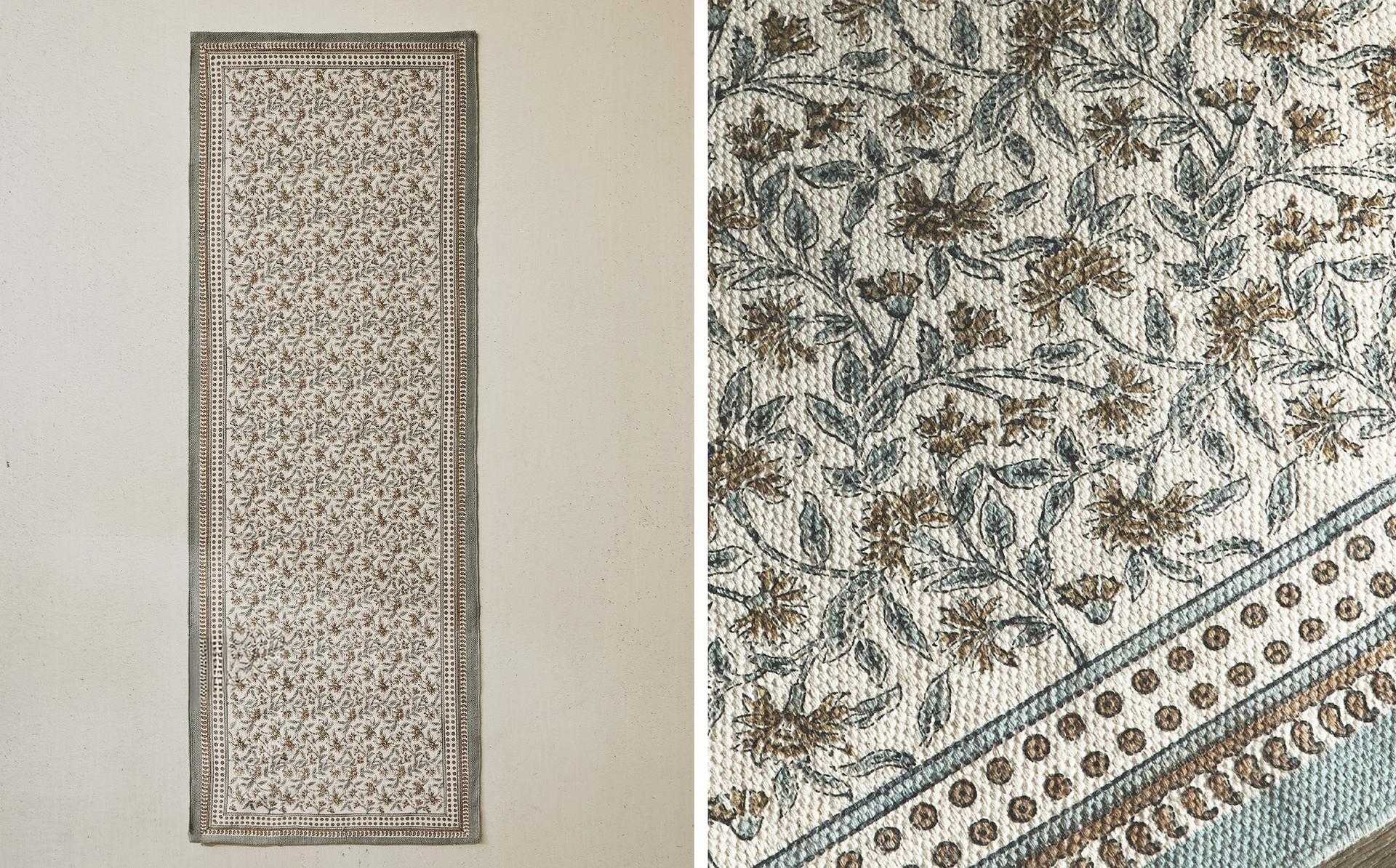 GEBLÜMTER BLOCKPRINT-LÄUFER