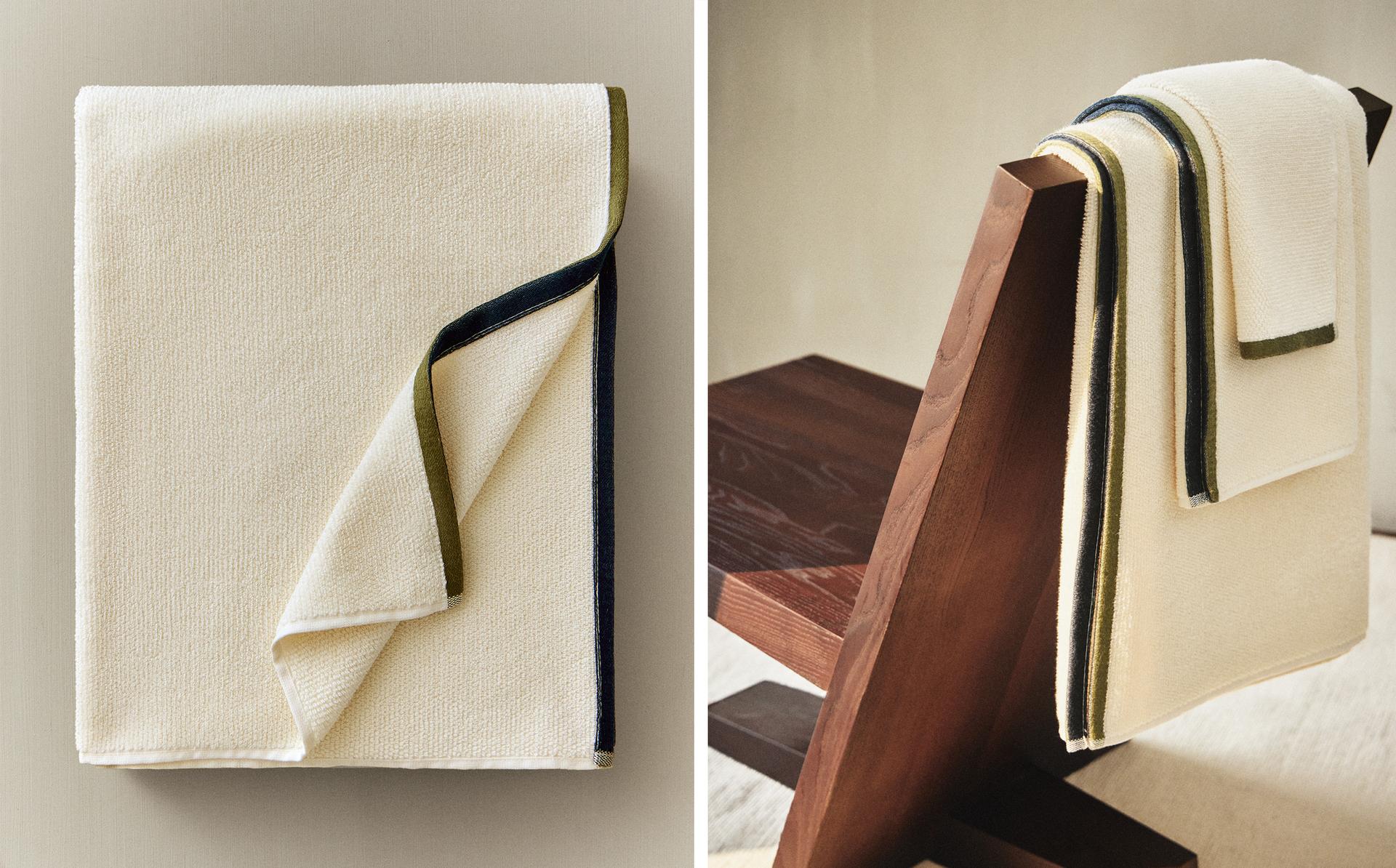 REVERSIBLE RICE STITCH BATH TOWEL WITH BORDER REVERSIBLE RICE STITCH BATH TOWEL WITH BORDER