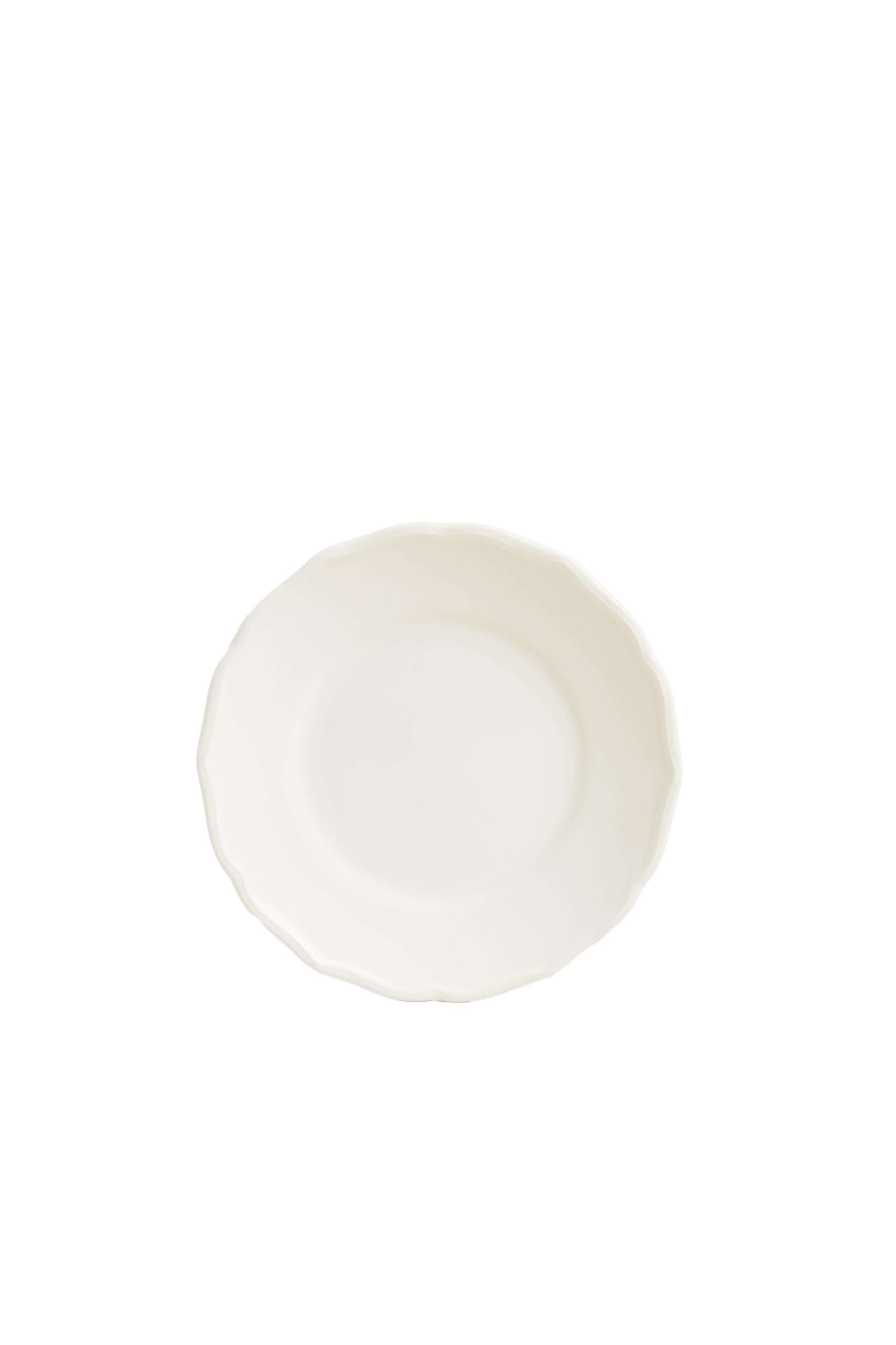 EARTHENWARE SIDE PLATE WITH RAISED-DESIGN EDGE product thumbnail 4