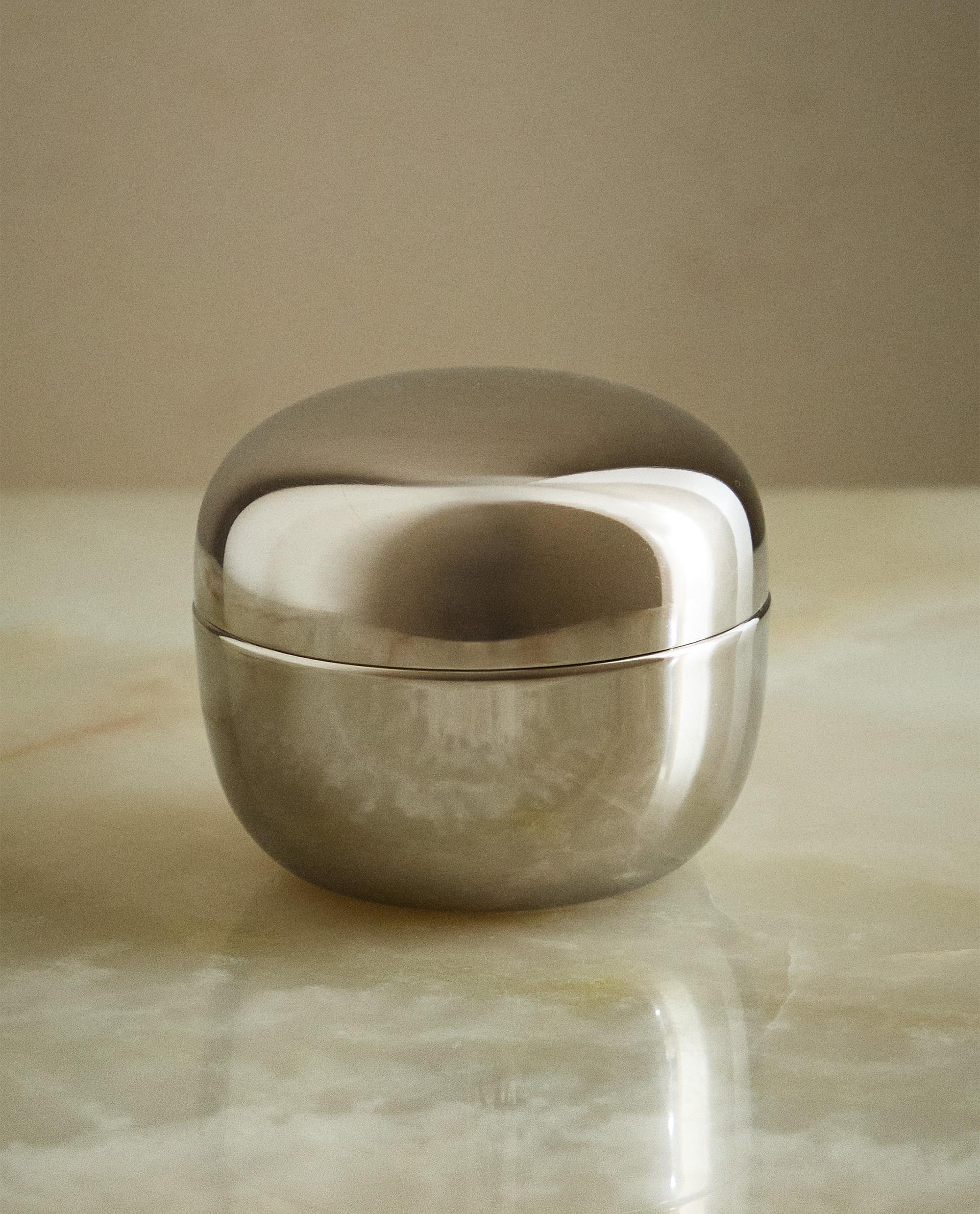 春夏新作モデル ガラスジュエリーボックス メタルアウトライン | Zara Home 日本 小物入れ