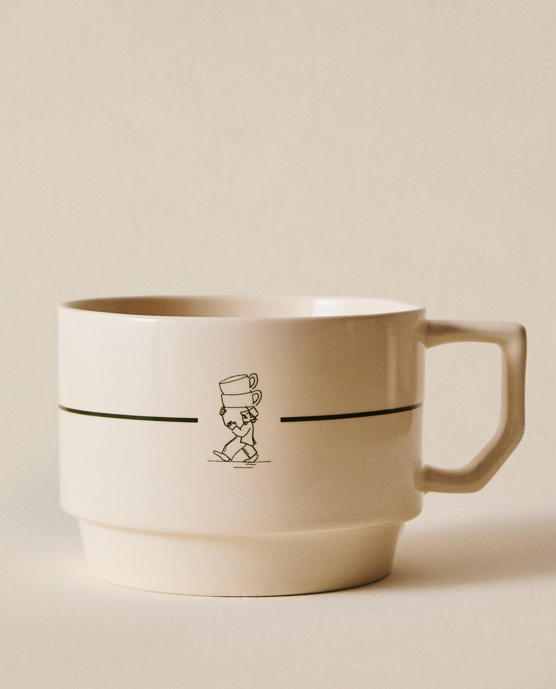 COFFEE SHOP STONEWARE MUG
