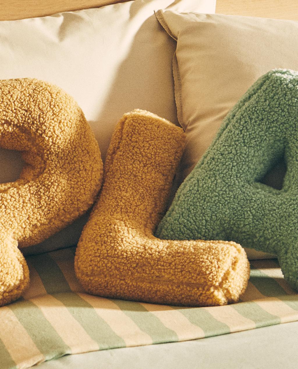 CHILDREN’S LETTER SHAPED CUSHIONS