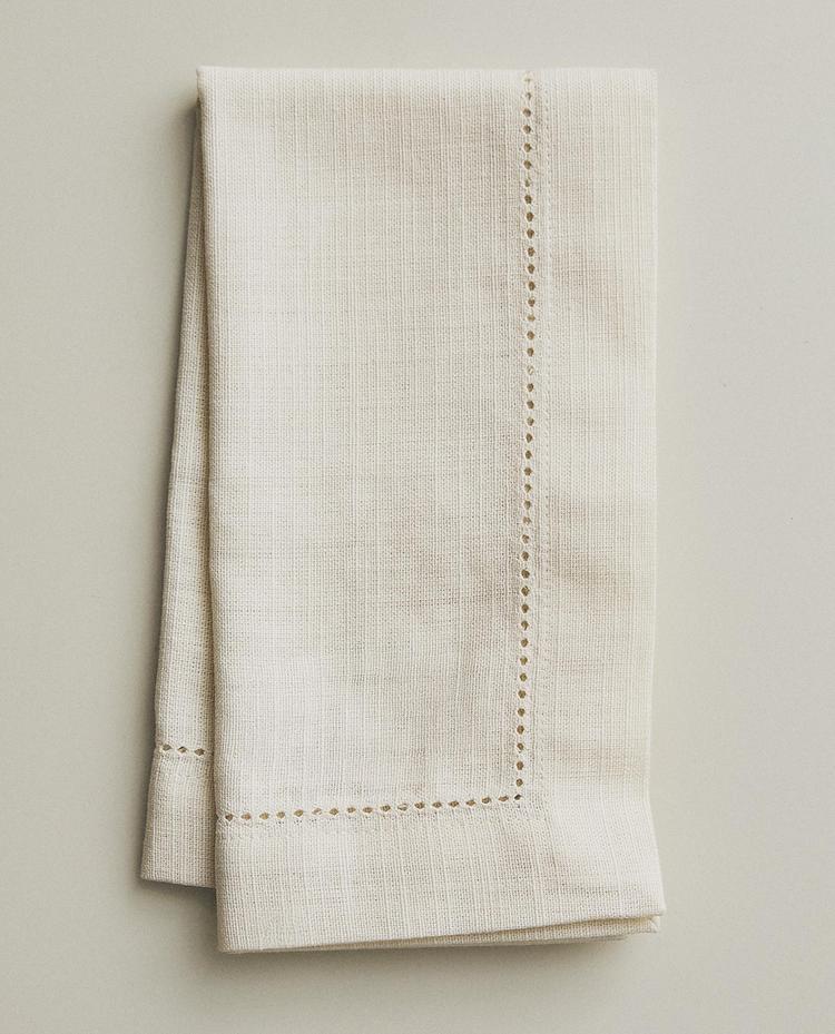HEMSTITCHED COTTON NAPKIN