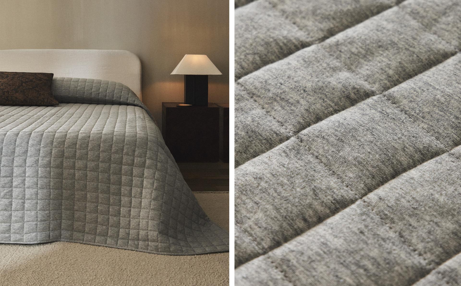 EDREDON JERSEY MELANGE GRIS