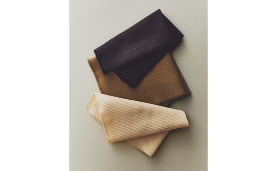 PACK OF WAFFLE-KNIT TEA TOWELS (PACK OF 3)