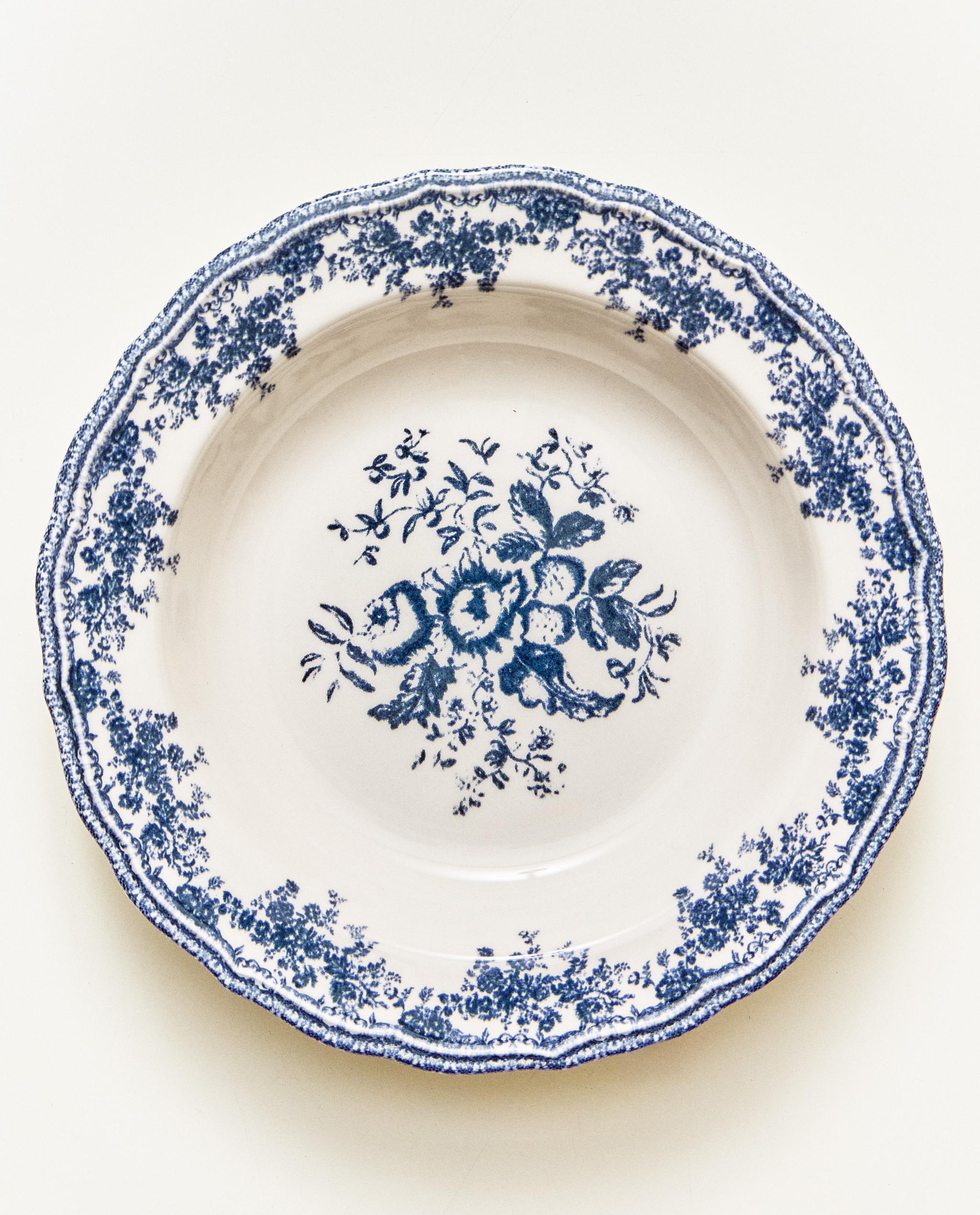 FLORAL EARTHENWARE SOUP PLATE | Zara Home United States of America