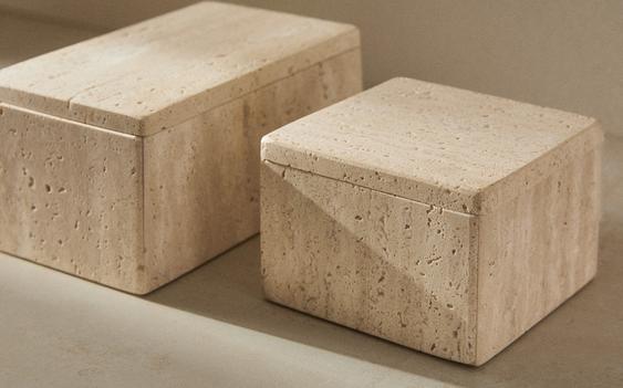 BEIGE MARMEREN BADKAMERSET