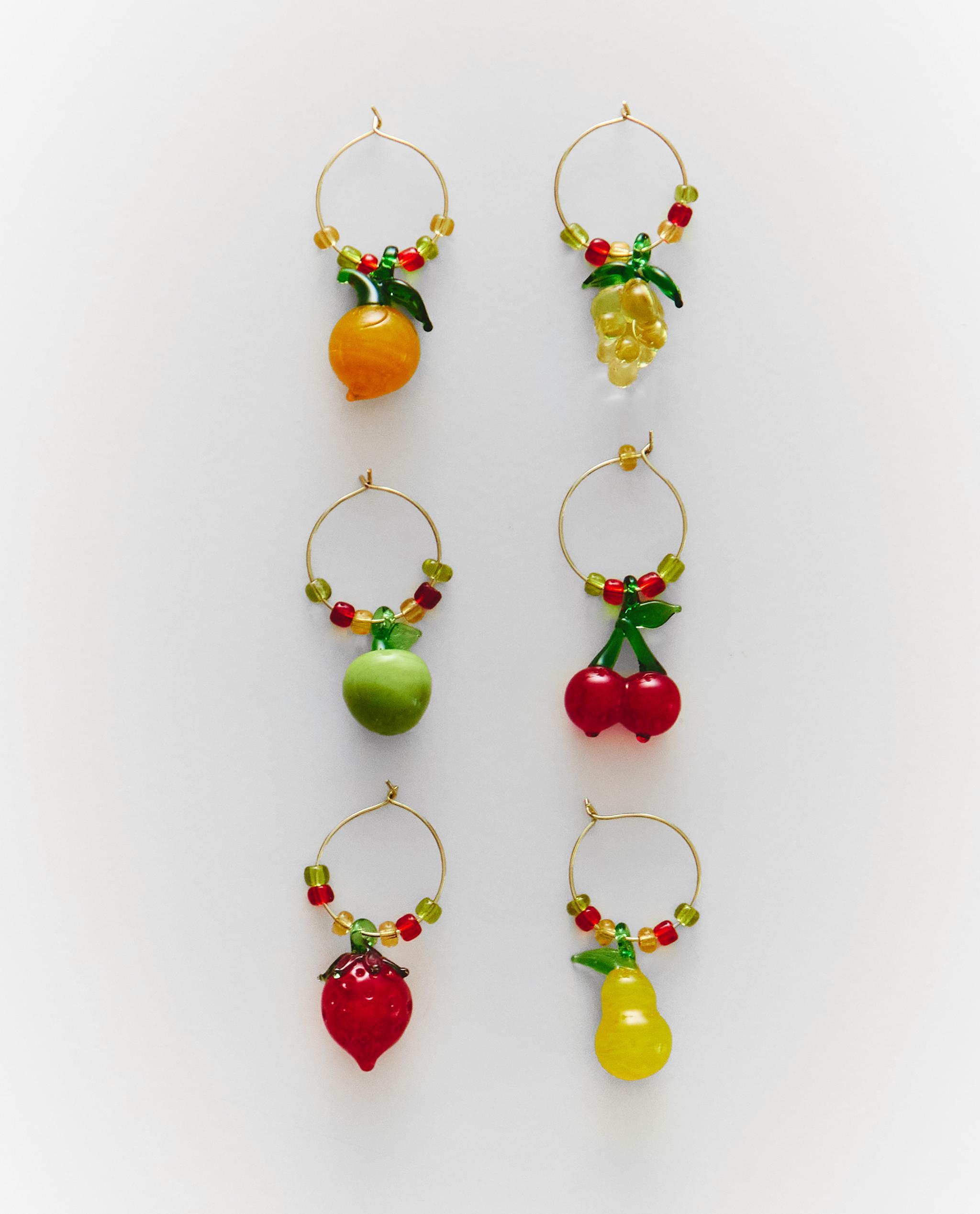 PACK OF FRUIT GLASS CHARMS (PACK OF 6) product thumbnail 6
