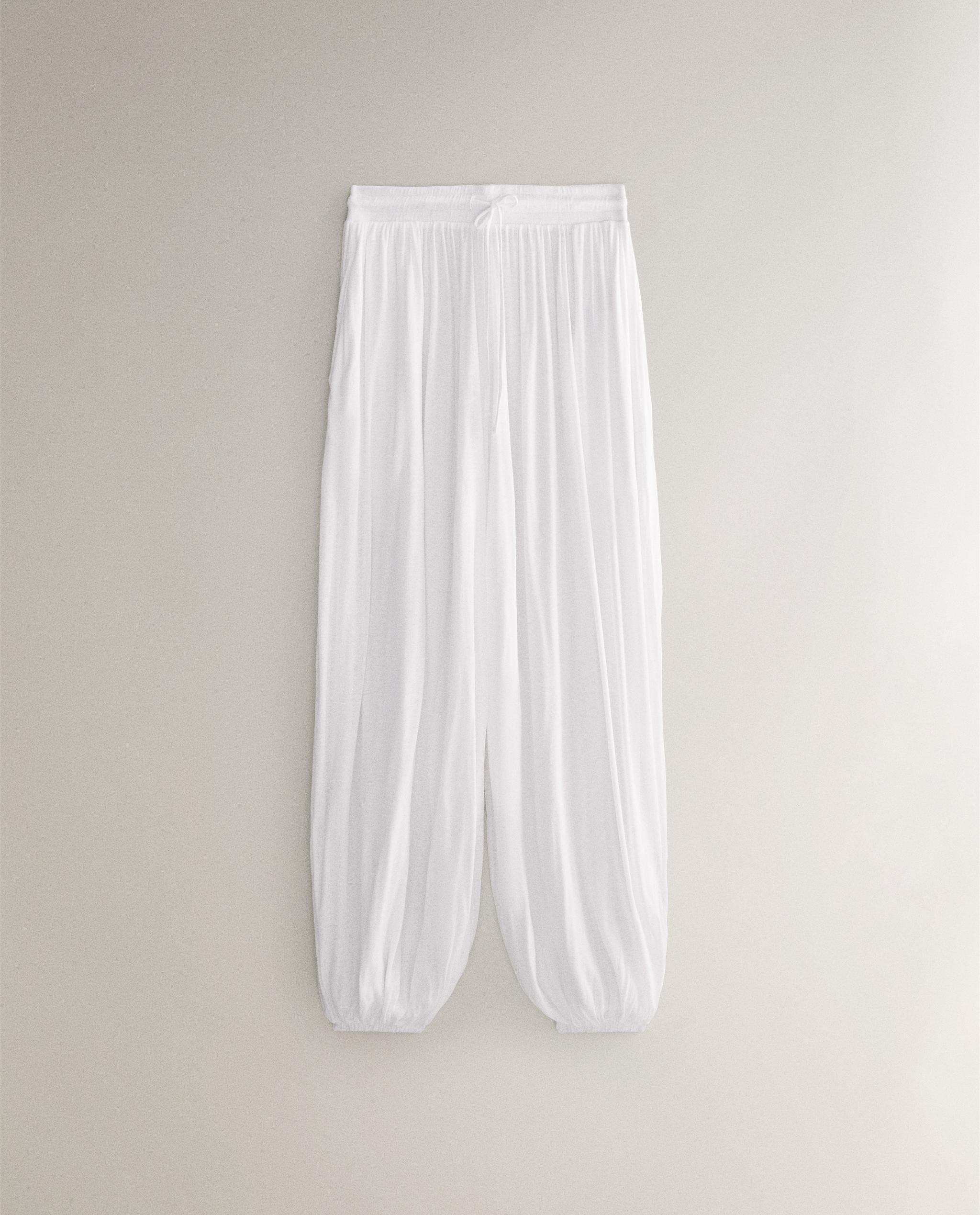 【ZARA】ゴムウエストコットンパンツ 8372/049/251 ZARA】ゴムウエストコットンパンツ 8372/049/251 (ZARA/パンツ