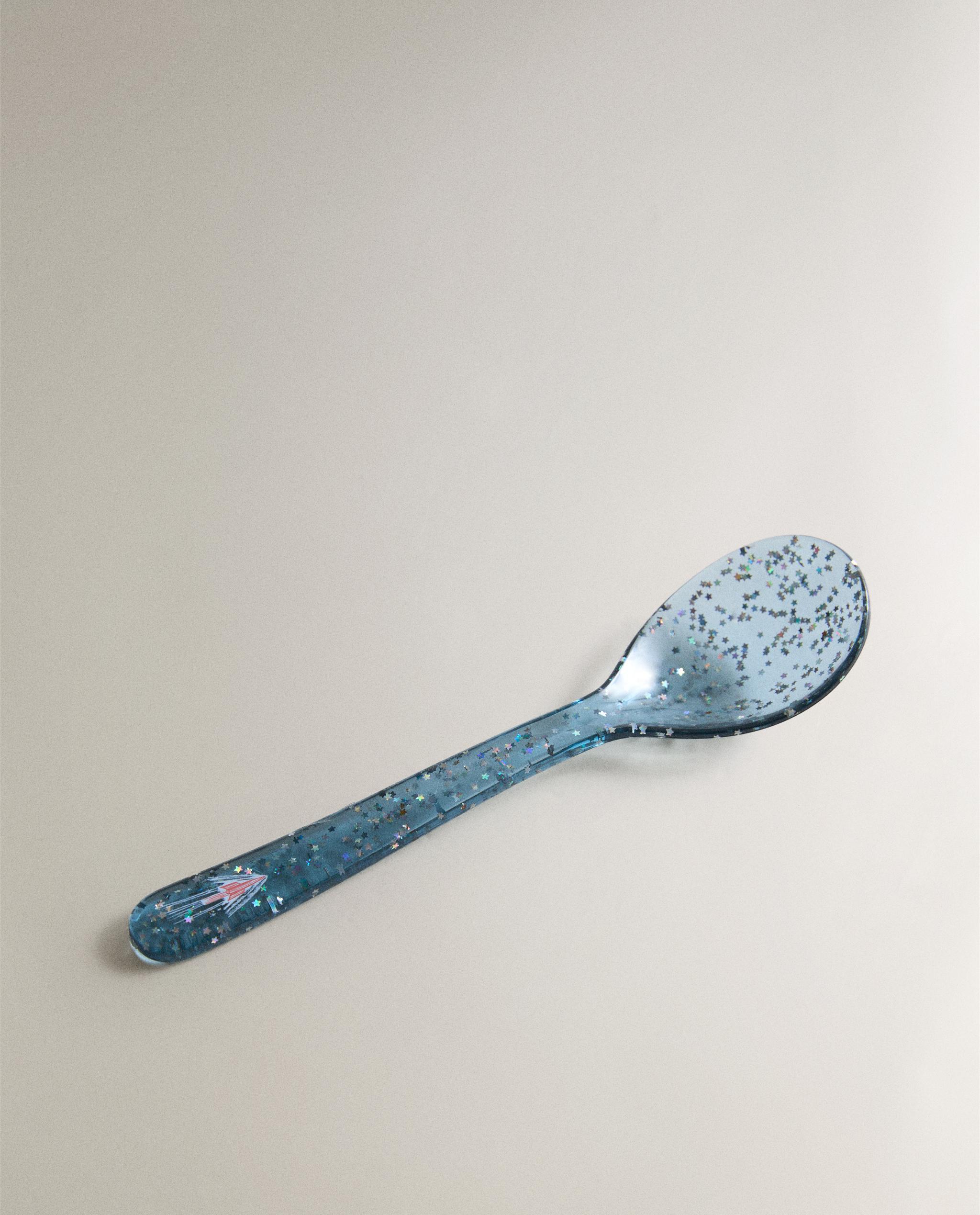 CHILDREN'S GLITTER TRITAN™ SPOON WITH STARS product thumbnail 7