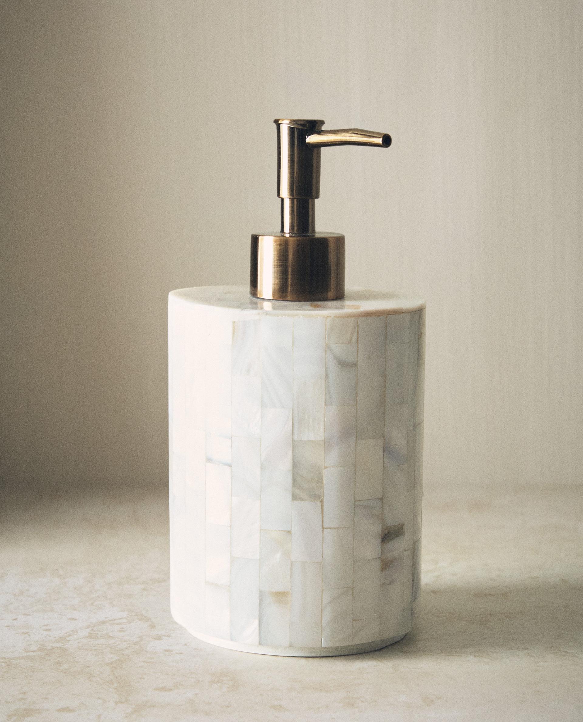 MOTHER-OF-PEARL-EFFECT SOAP DISPENSER | Zara Home United States of