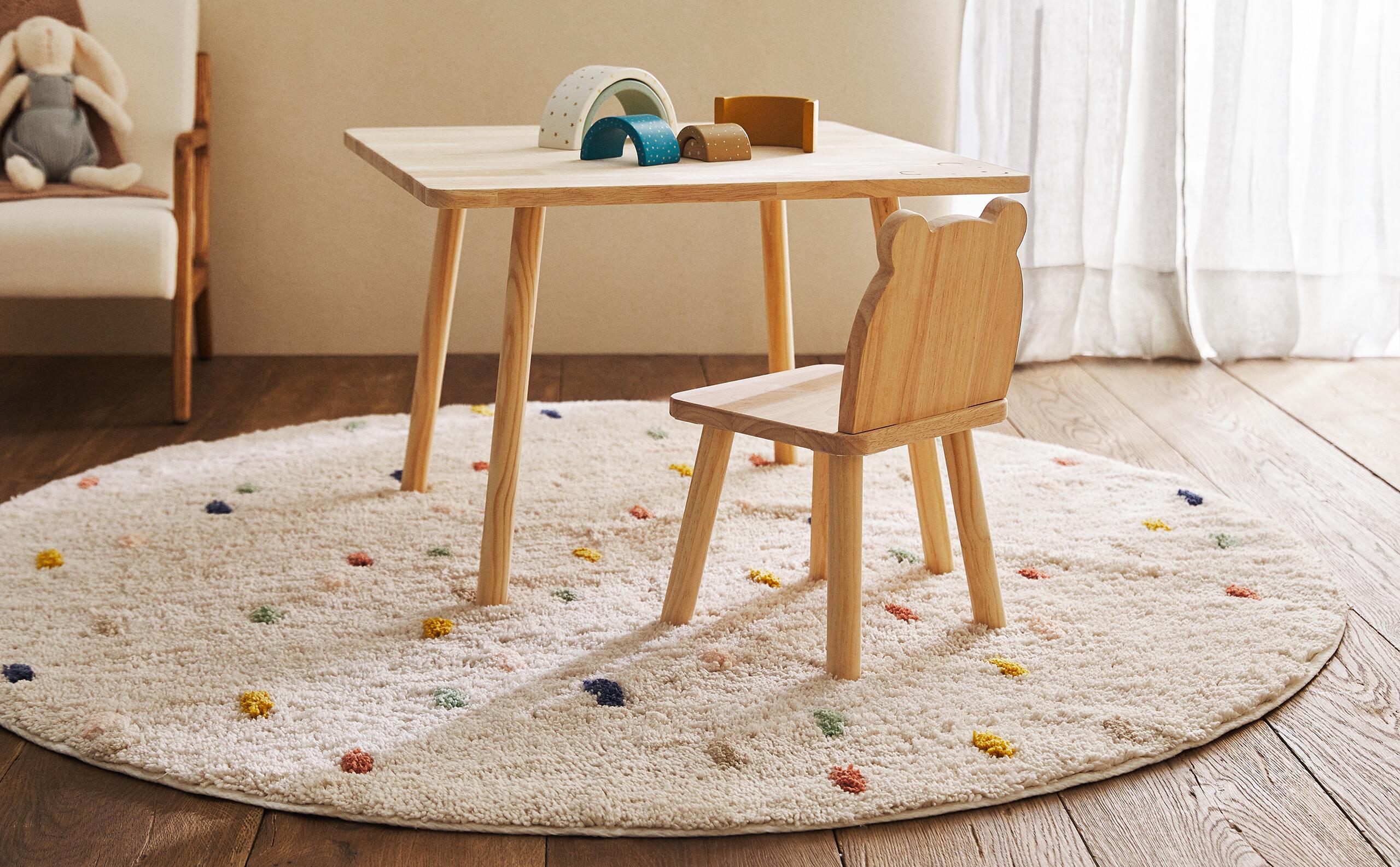 キッズ マルチカラーポルカドット コットンラグ | Zara Home