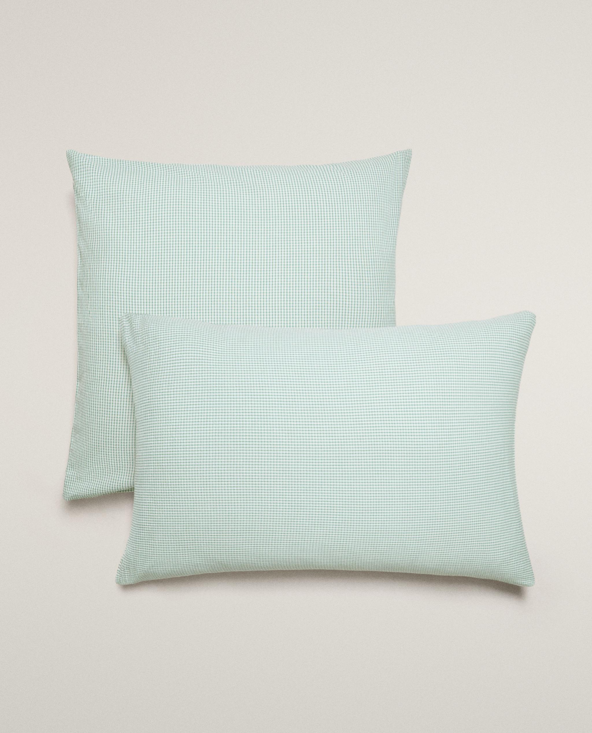 CHECK SEERSUCKER PILLOWCASE product thumbnail 8