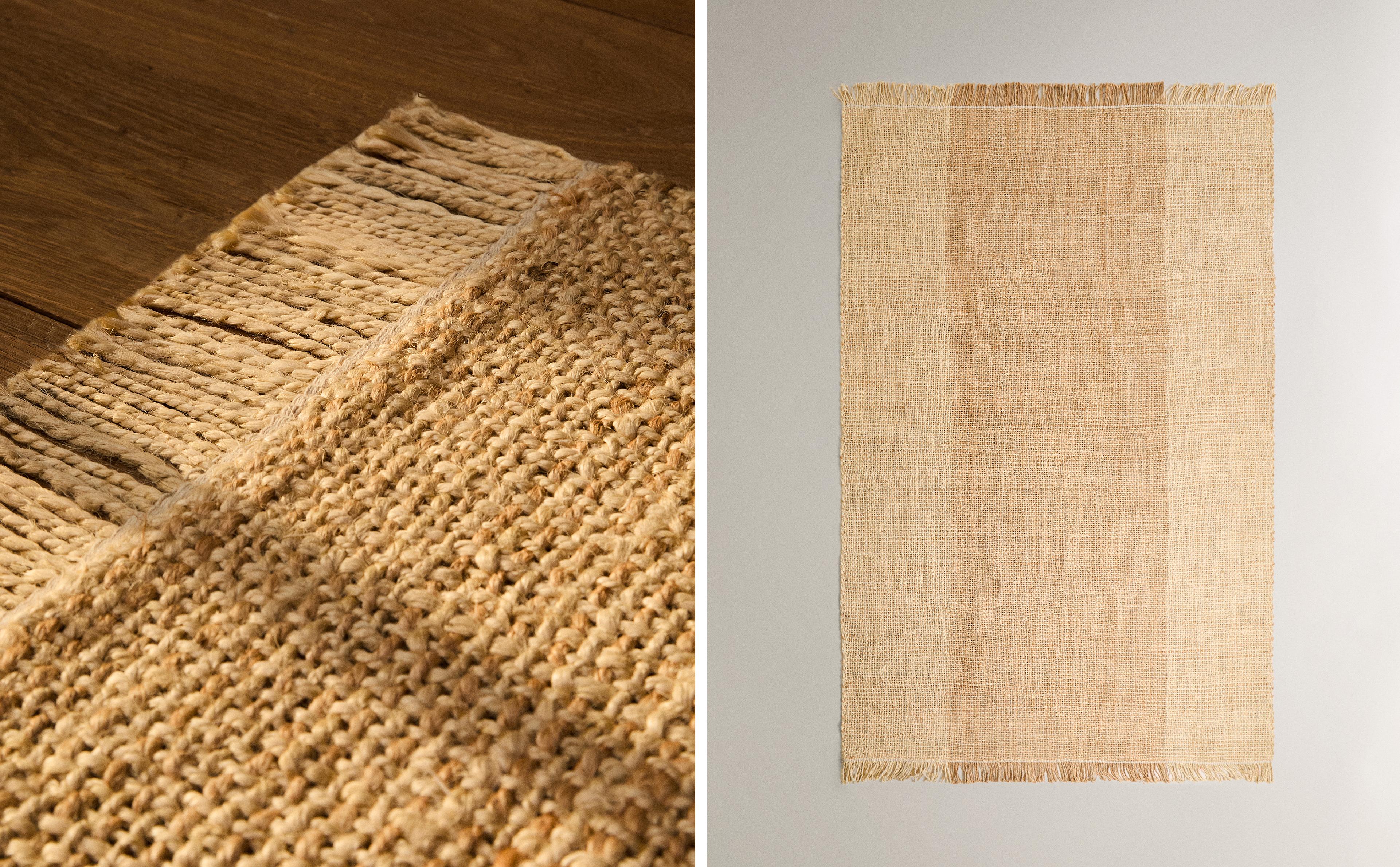 FRINGED JUTE RUG