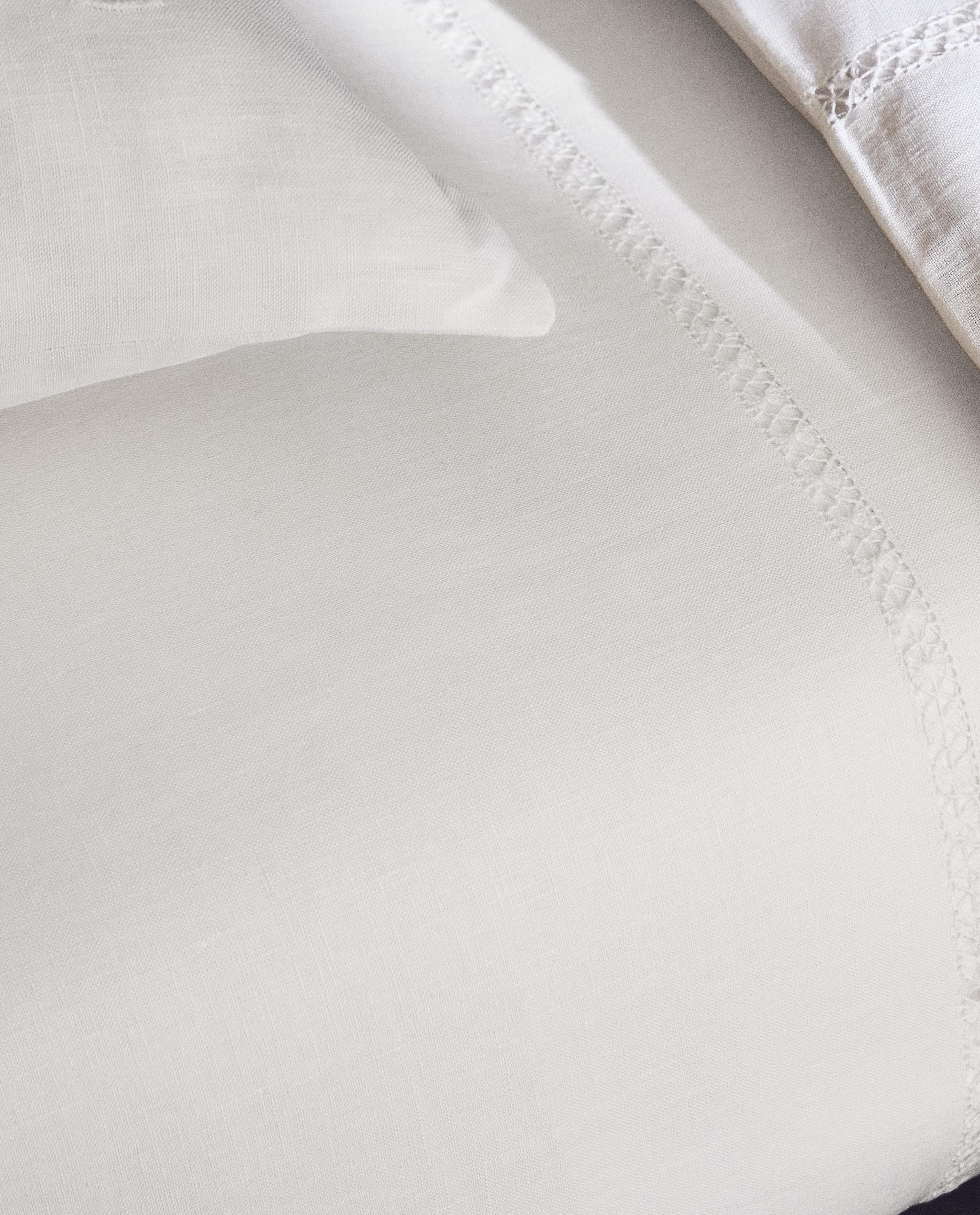 HEMSTITCHED LINEN FLAT SHEET product thumbnail 2