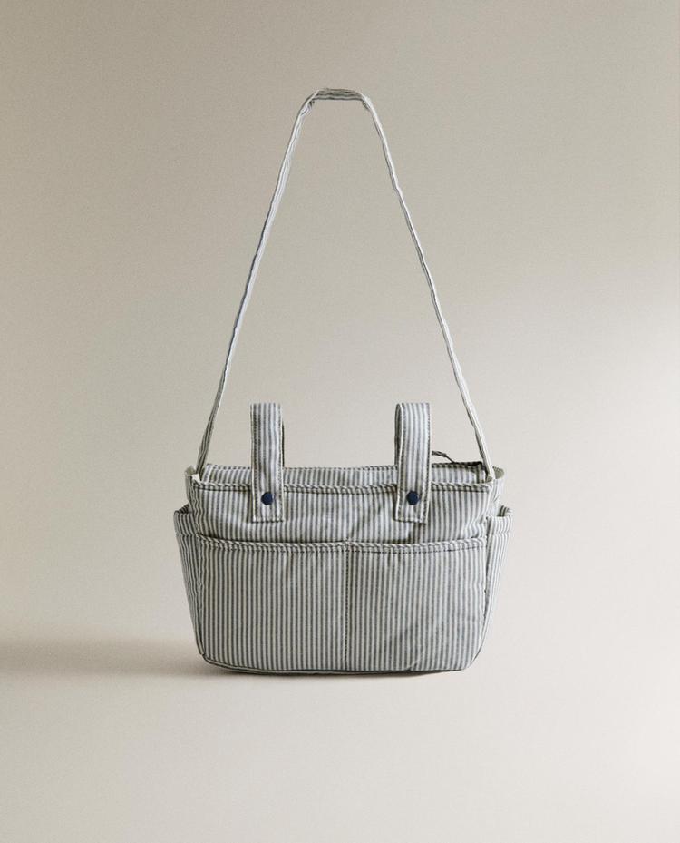 BOLSA PANERA MATERNIDAD ALGODÓN RAYAS