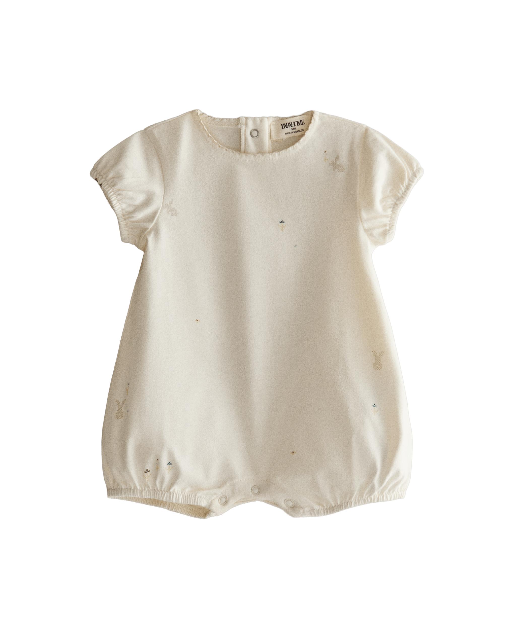 CHILDREN'S RABBIT AND FLORAL ROMPER product thumbnail 6