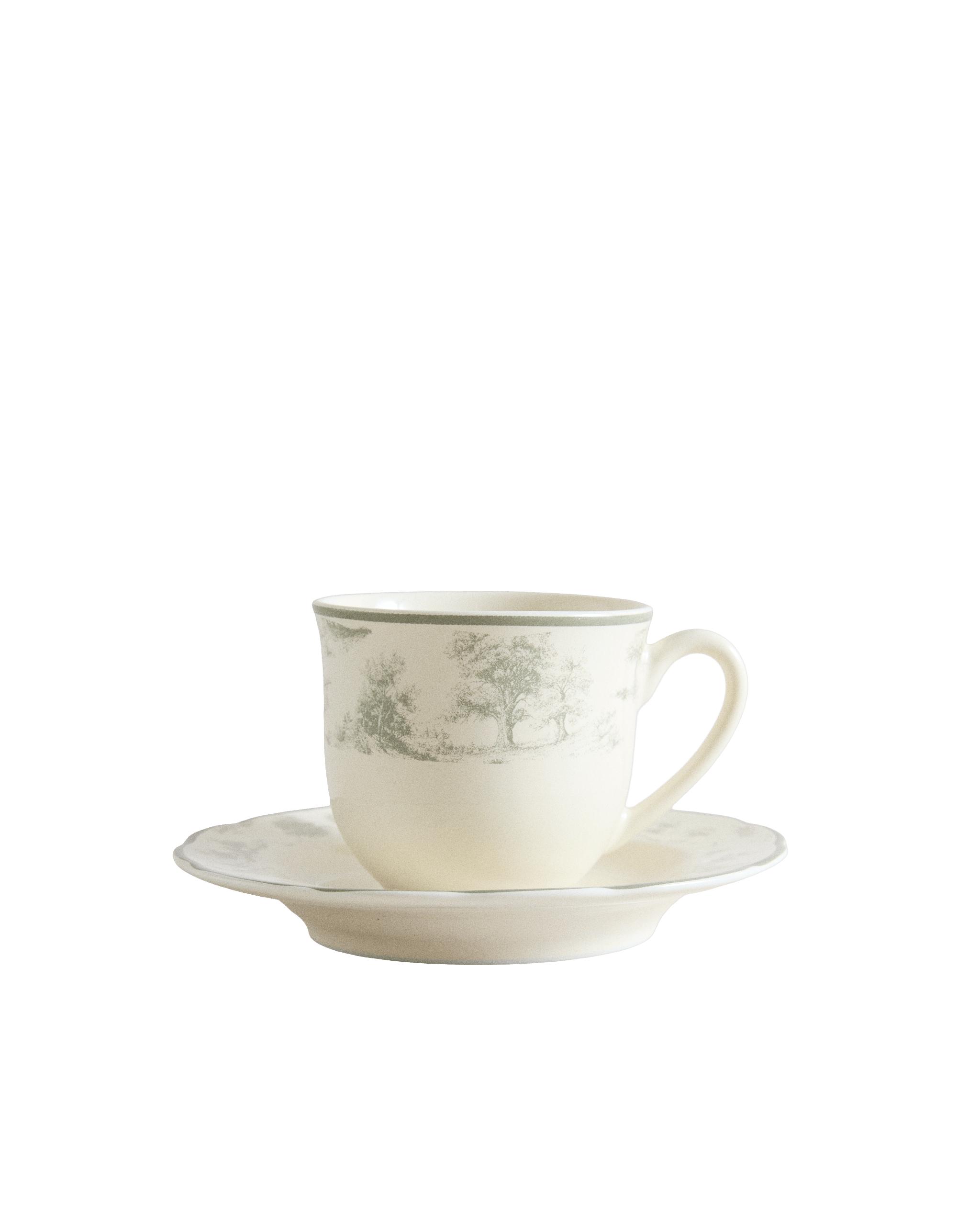 TOILE PORCELAIN COFFEE CUP AND SAUCER product thumbnail 4
