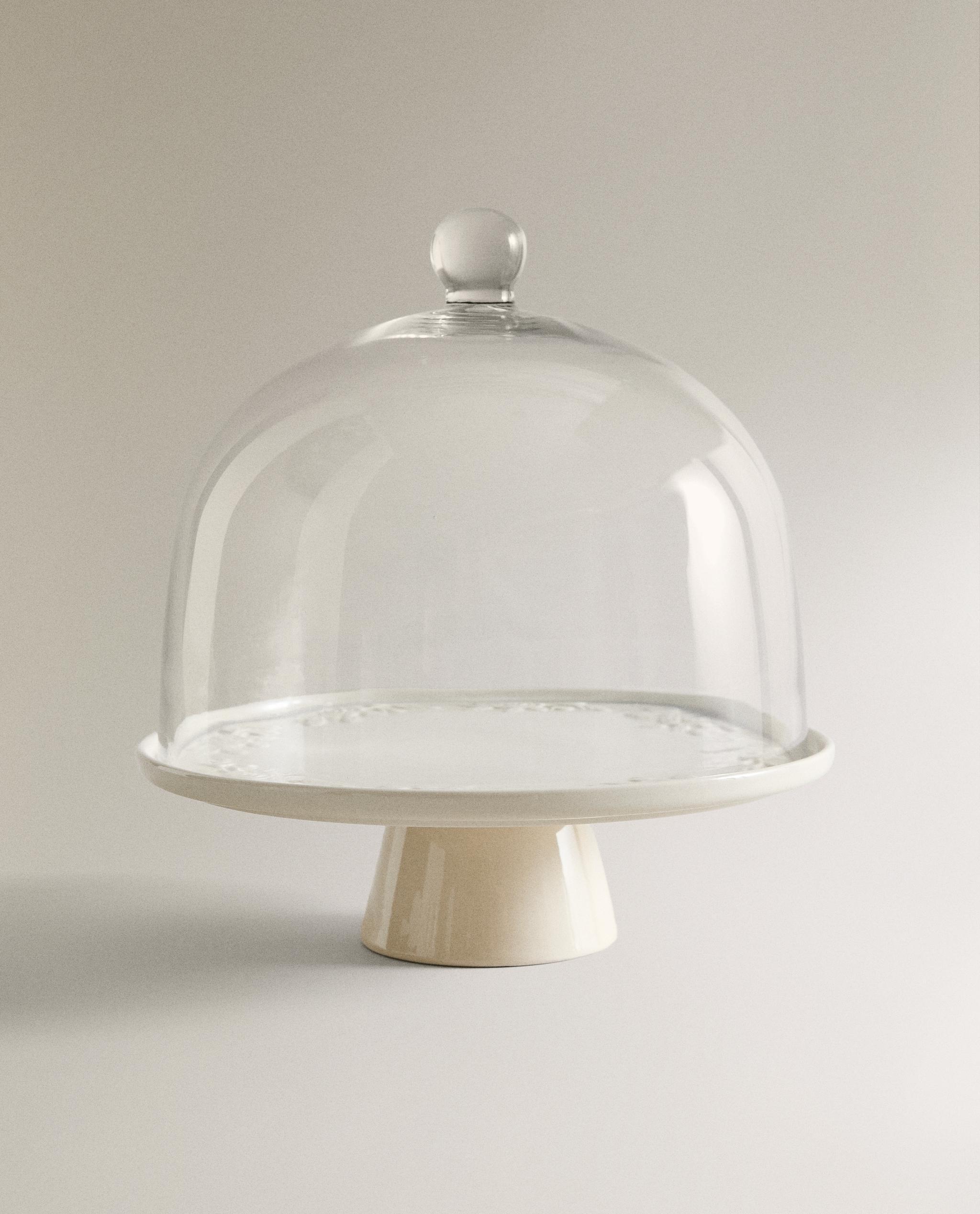 フラワーケーキスタンド、ガラスドーム付き | Zara Home 日本/Japan