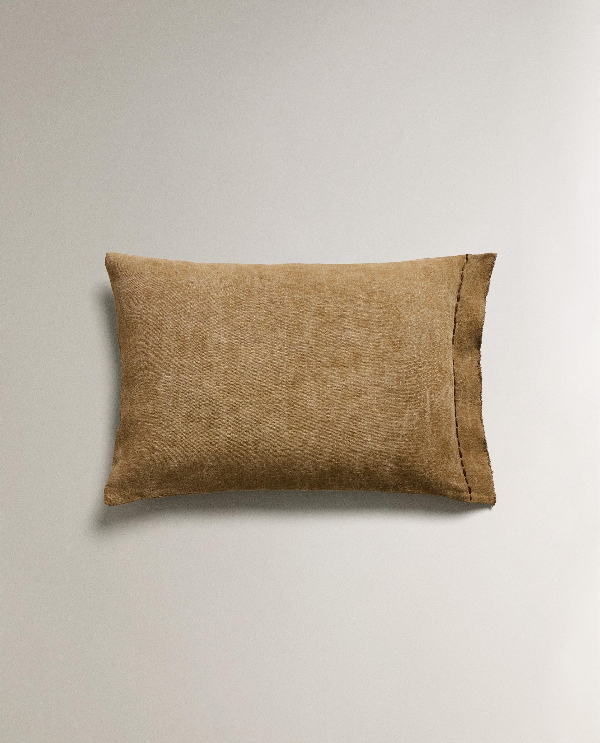 Rebajas Cojines De Lino Zara Home FUNDA COJÍN LINO STITCHING