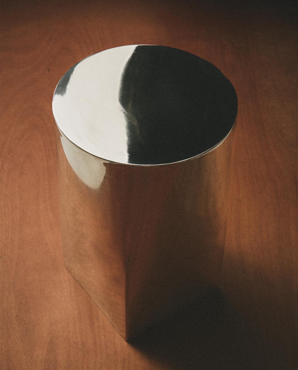 STAINLESS STEEL SIDE TABLE