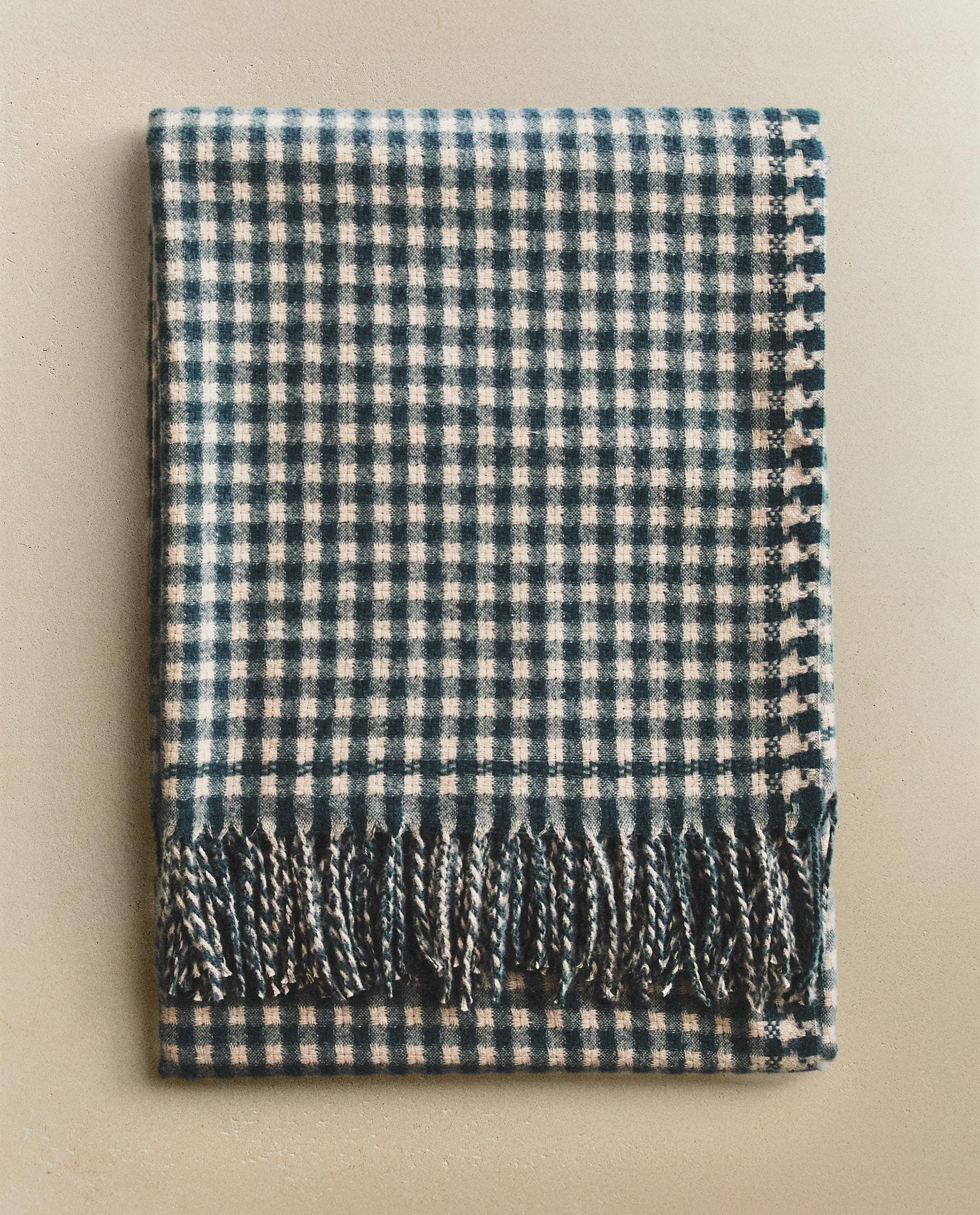 フリンジ チェック柄 ブランケット | Zara Home 日本/Japan