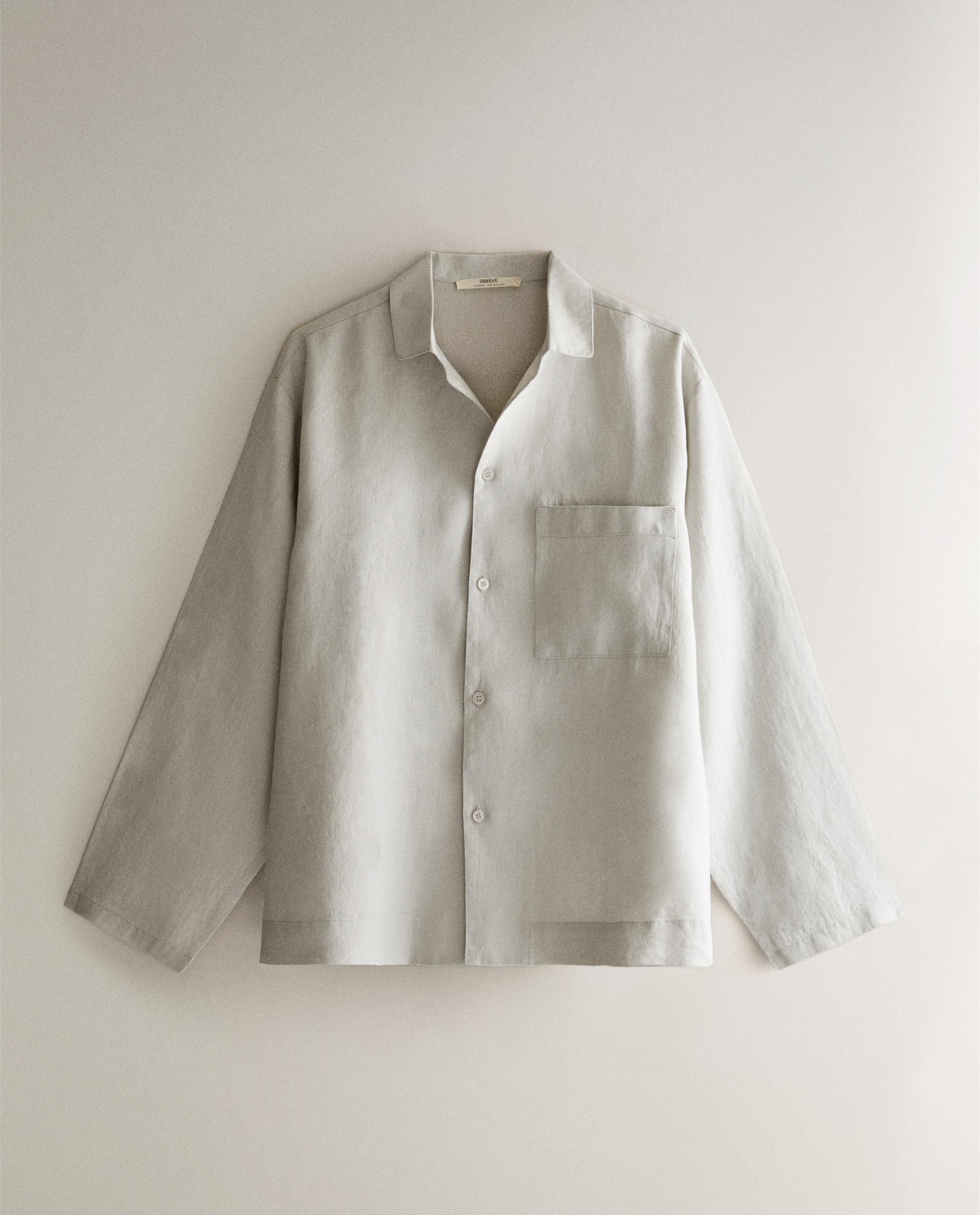 LINEN SHIRT WITH POCKET product thumbnail 2