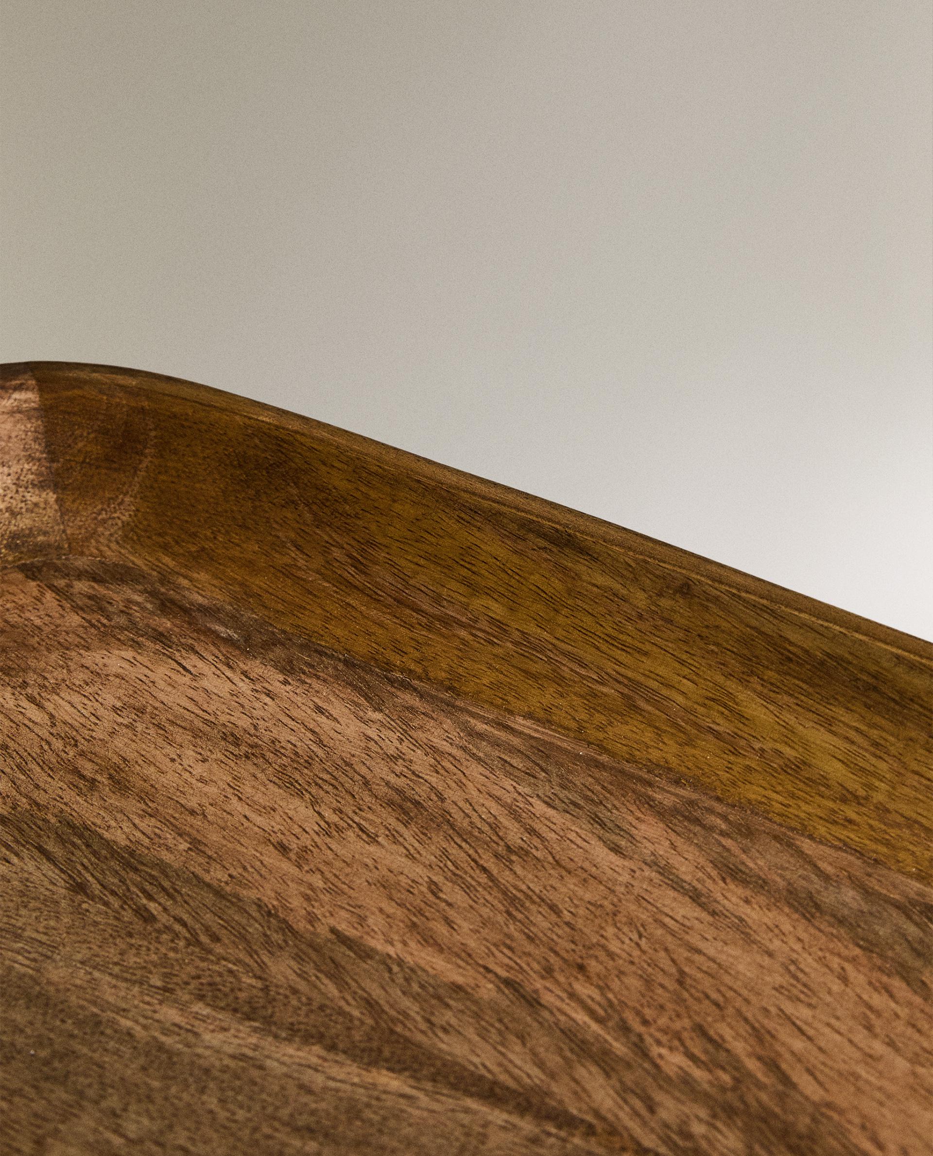 WOODEN TRAY WITH HANDLES product thumbnail 4