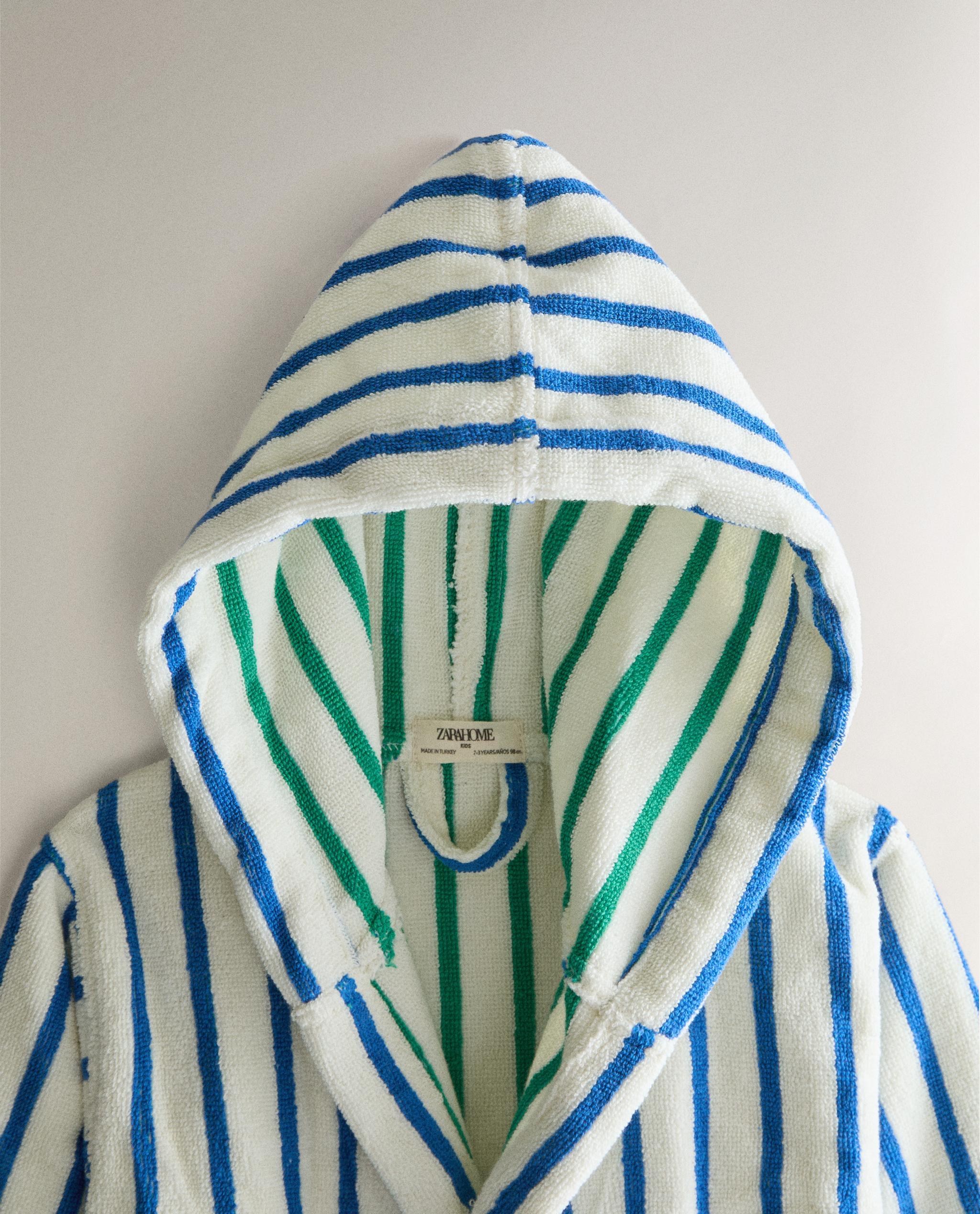 KIDS' STRIPED BATHROBE product thumbnail 3