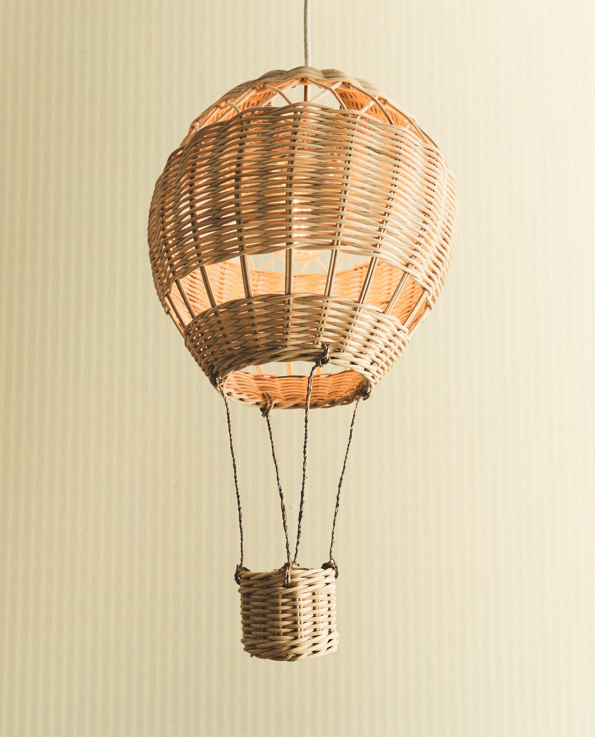 PANTALLA LÁMPARA INFANTIL TECHO GLOBO RATÁN PANTALLA LÁMPARA INFANTIL TECHO GLOBO RATÁN