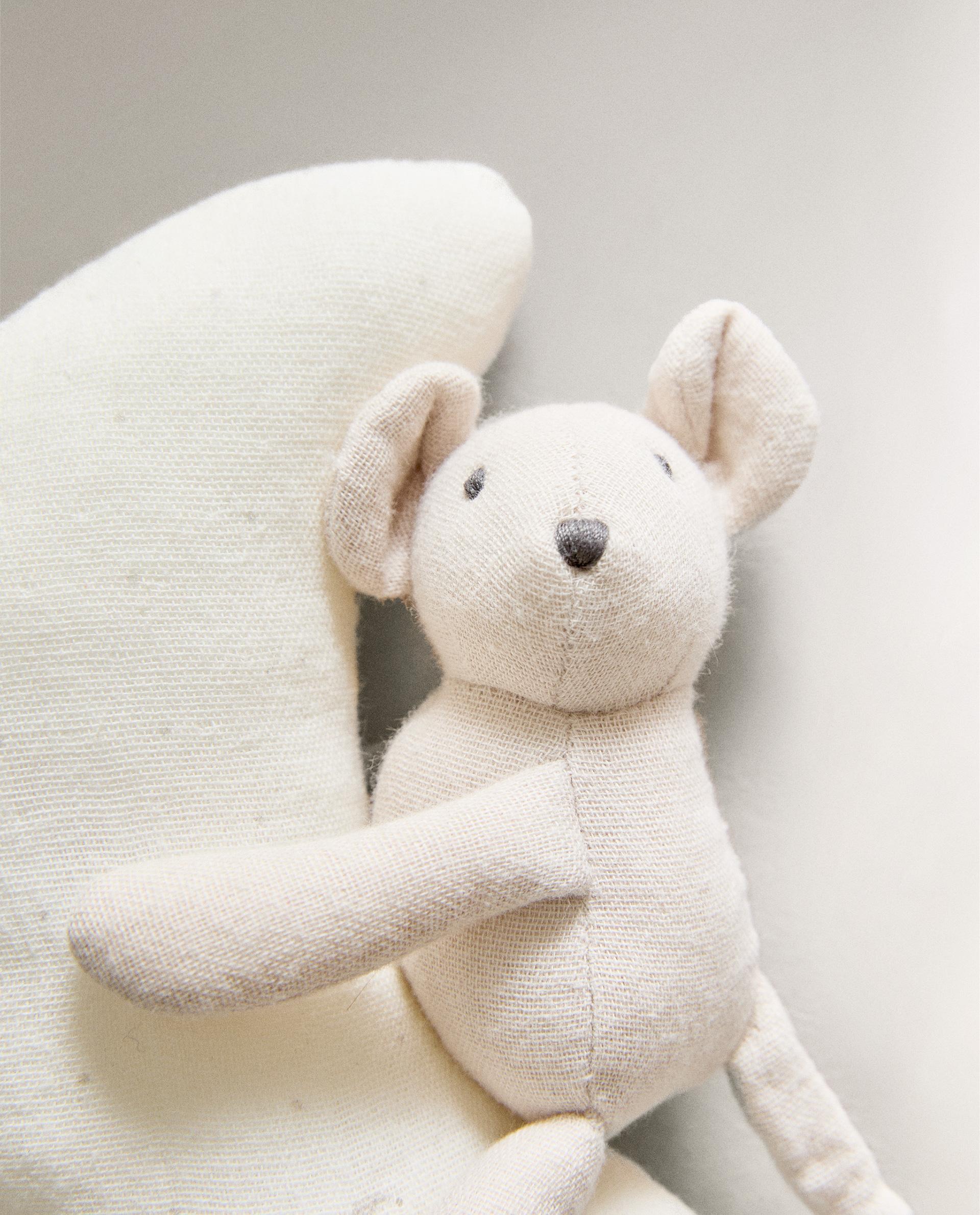 PELUCHE ENFANT HOCHET PETITE SOURIS LUNE