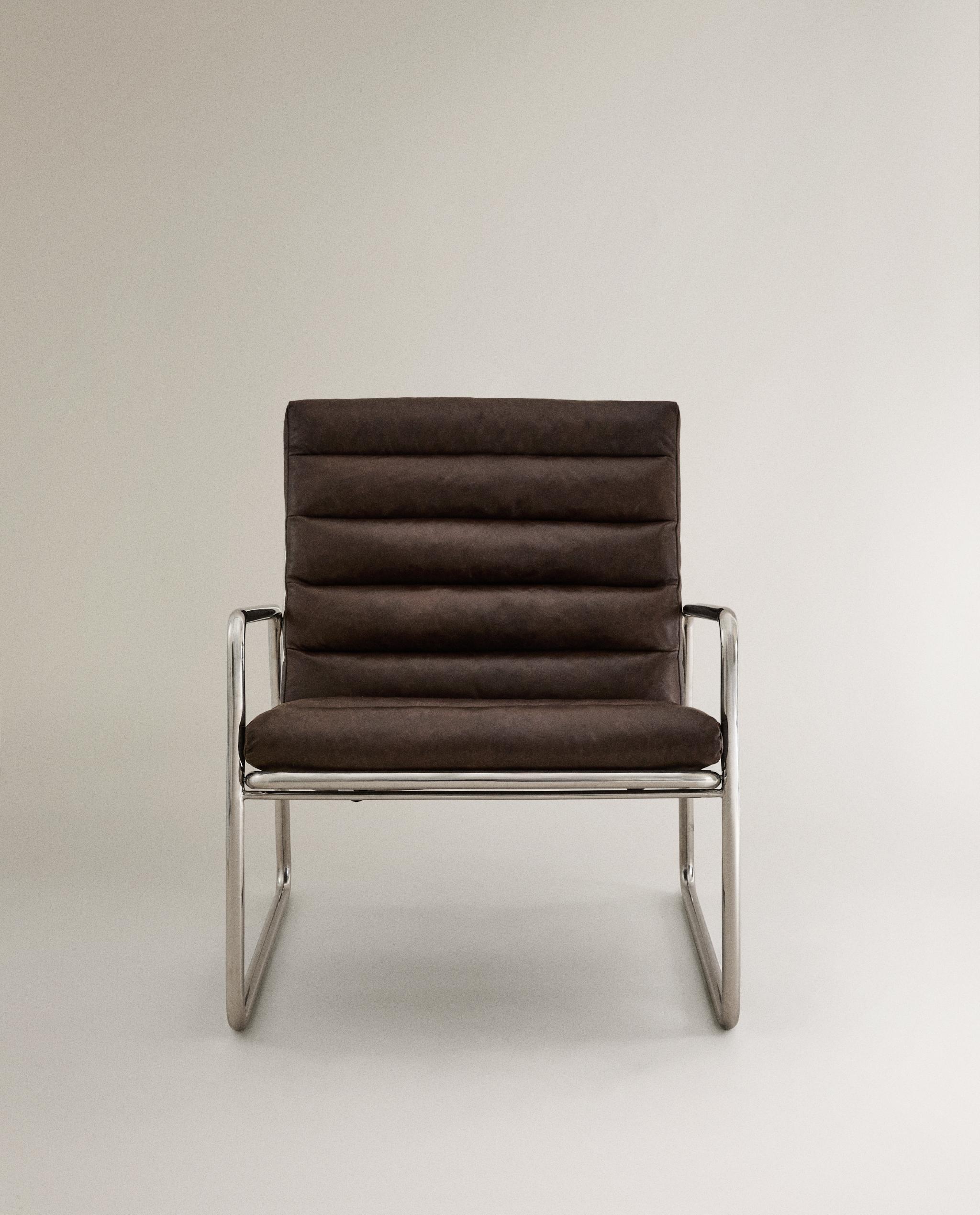 メタル＆レザー アームチェア | Zara Home 日本/Japan