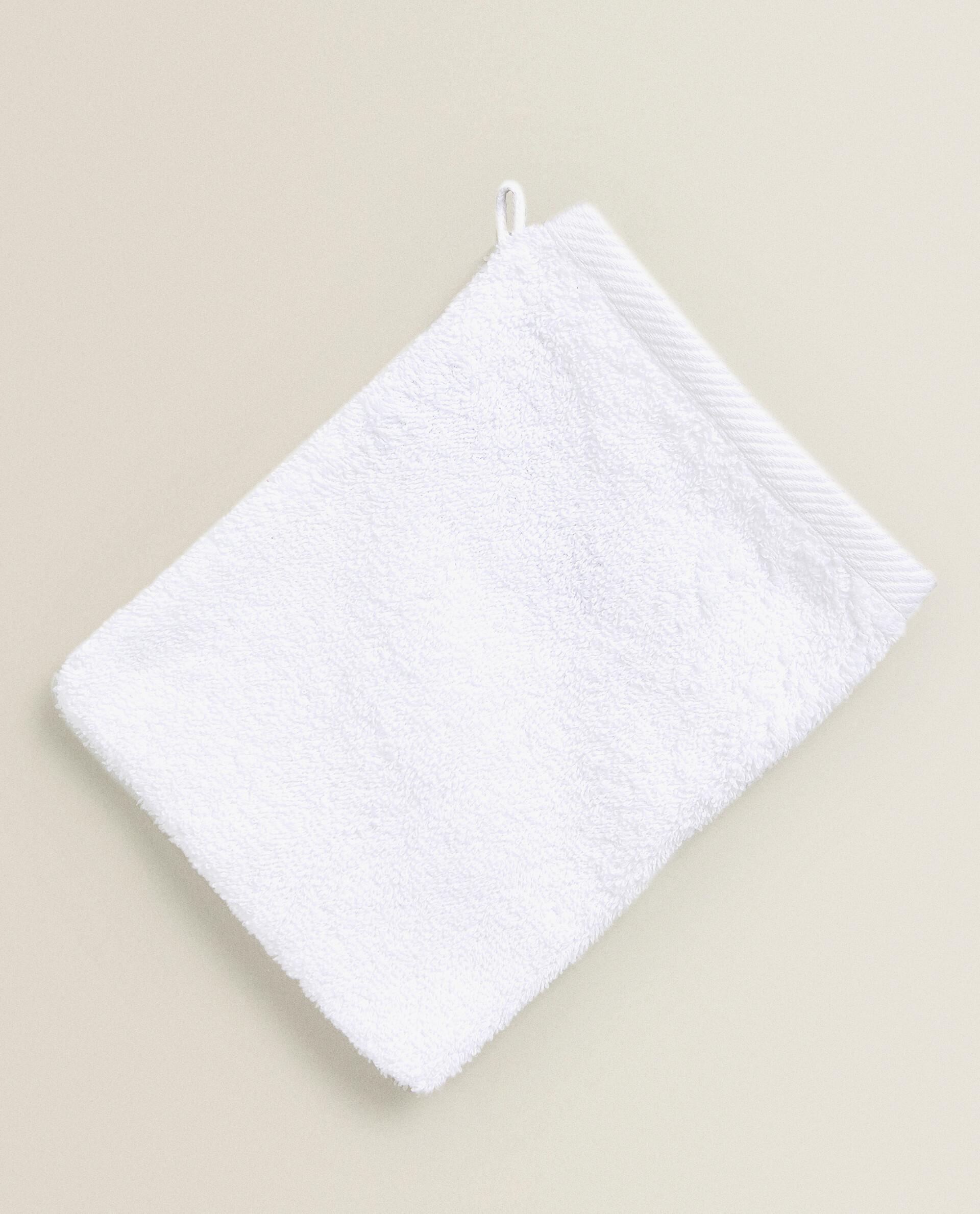 COTTON TERRY BATH MITT