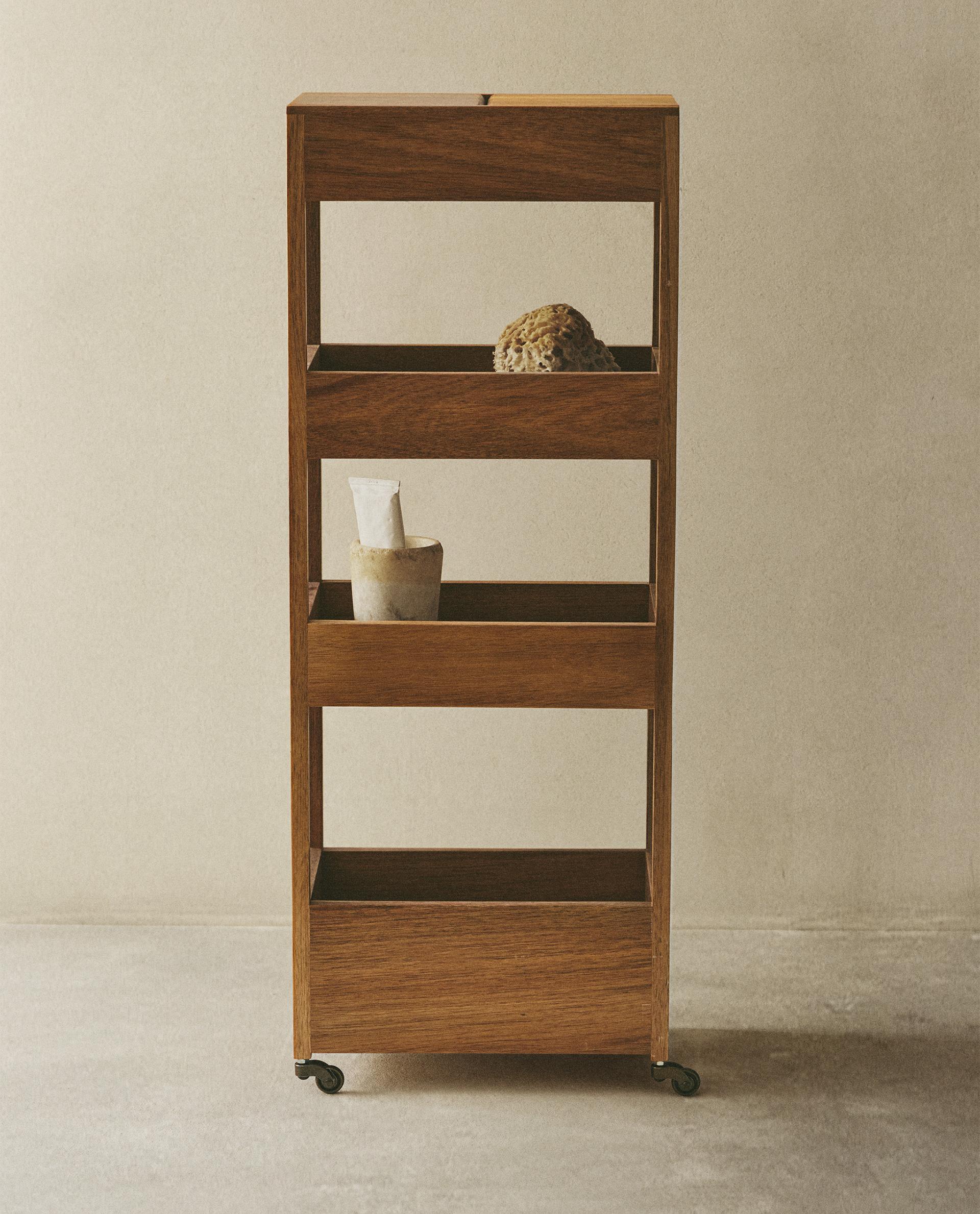 STORAGE UNIT WITH WHEELS - FURNITURE - BATHROOM | Zara Home United Kingdom