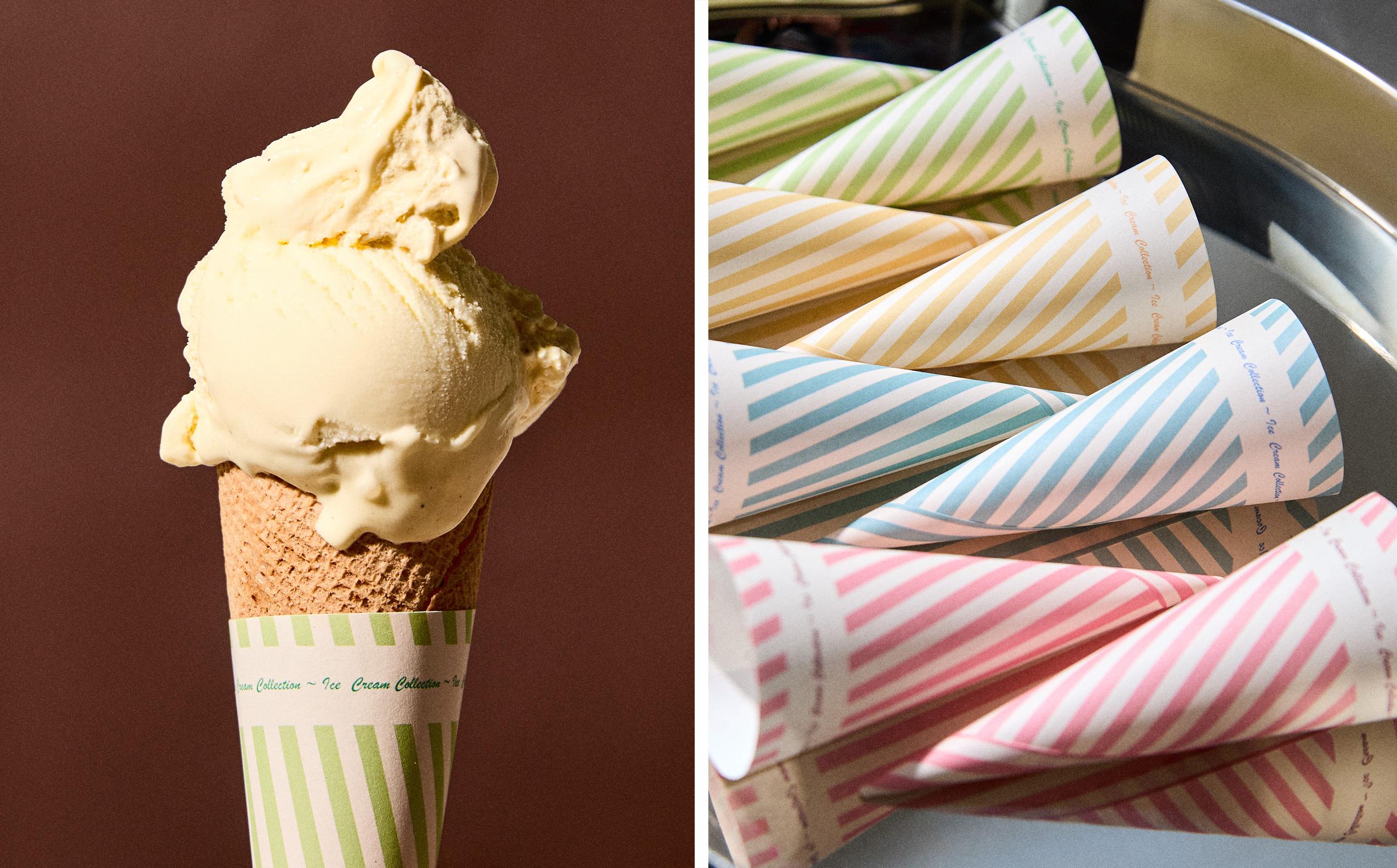PACK OF STRIPED ICE CREAM CONE SLEEVES (PACK OF 16)
