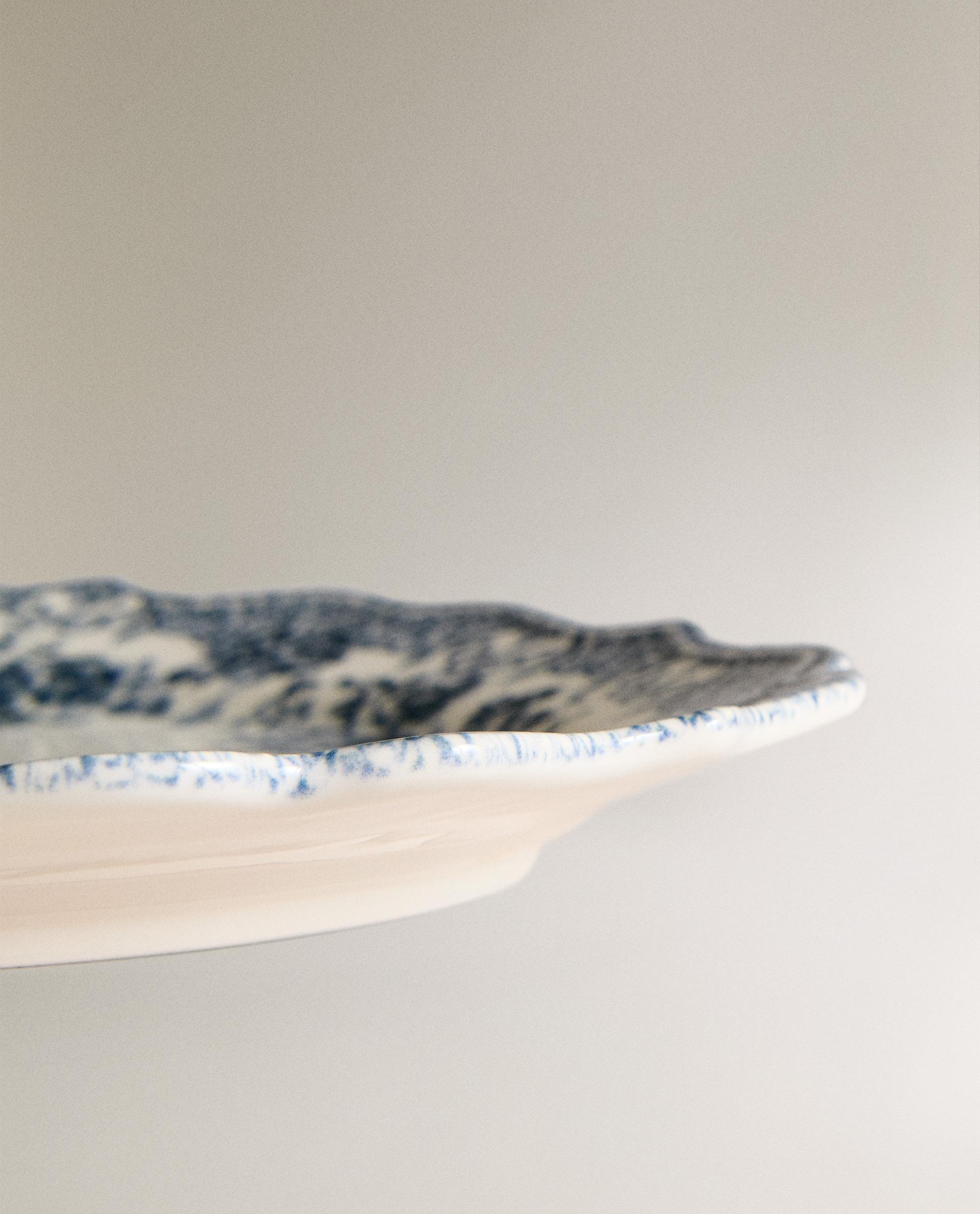 FLORAL EARTHENWARE SERVING DISH product thumbnail 4