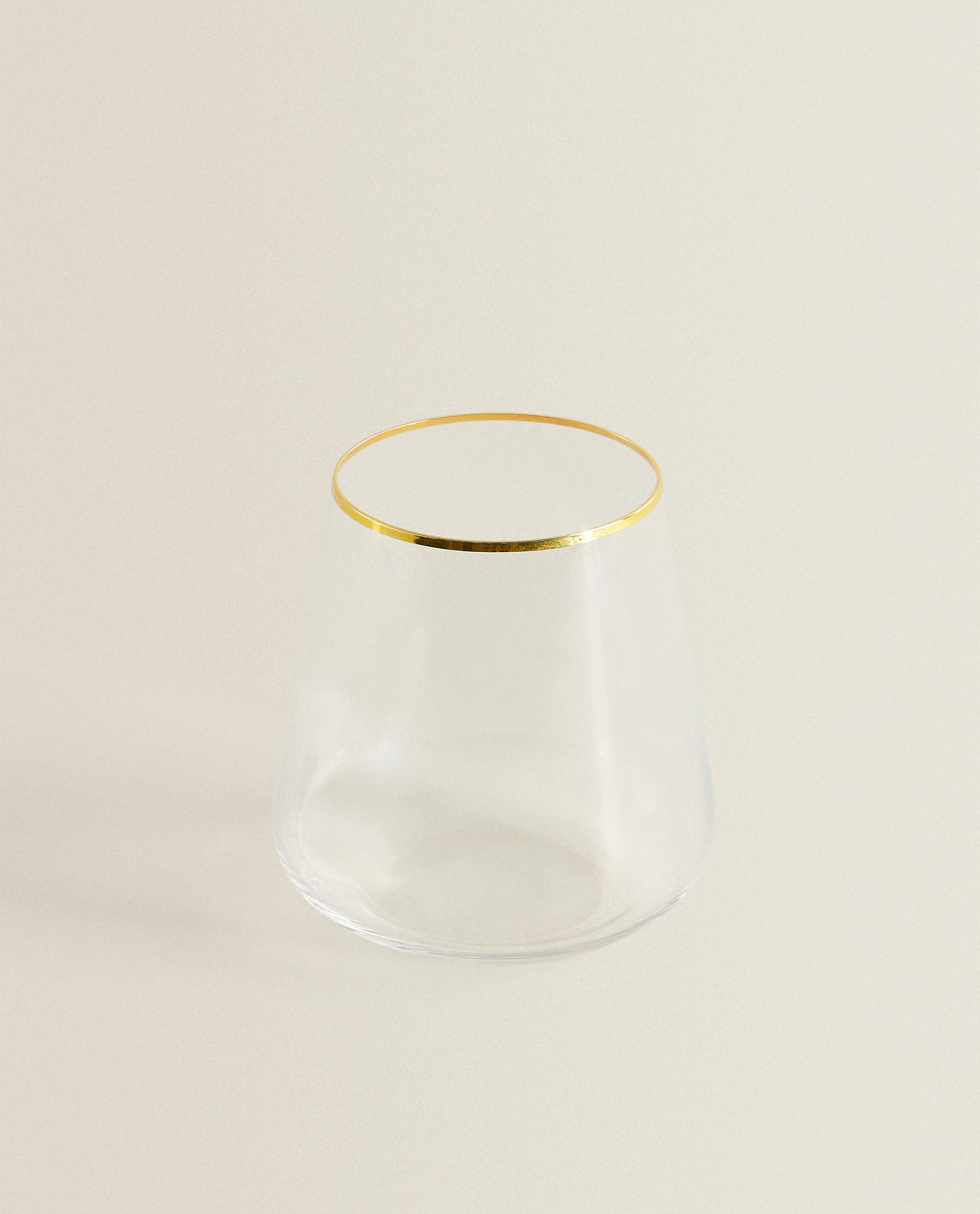 BOHEMIA CRYSTAL TUMBLER WITH GOLD RIM product thumbnail 14