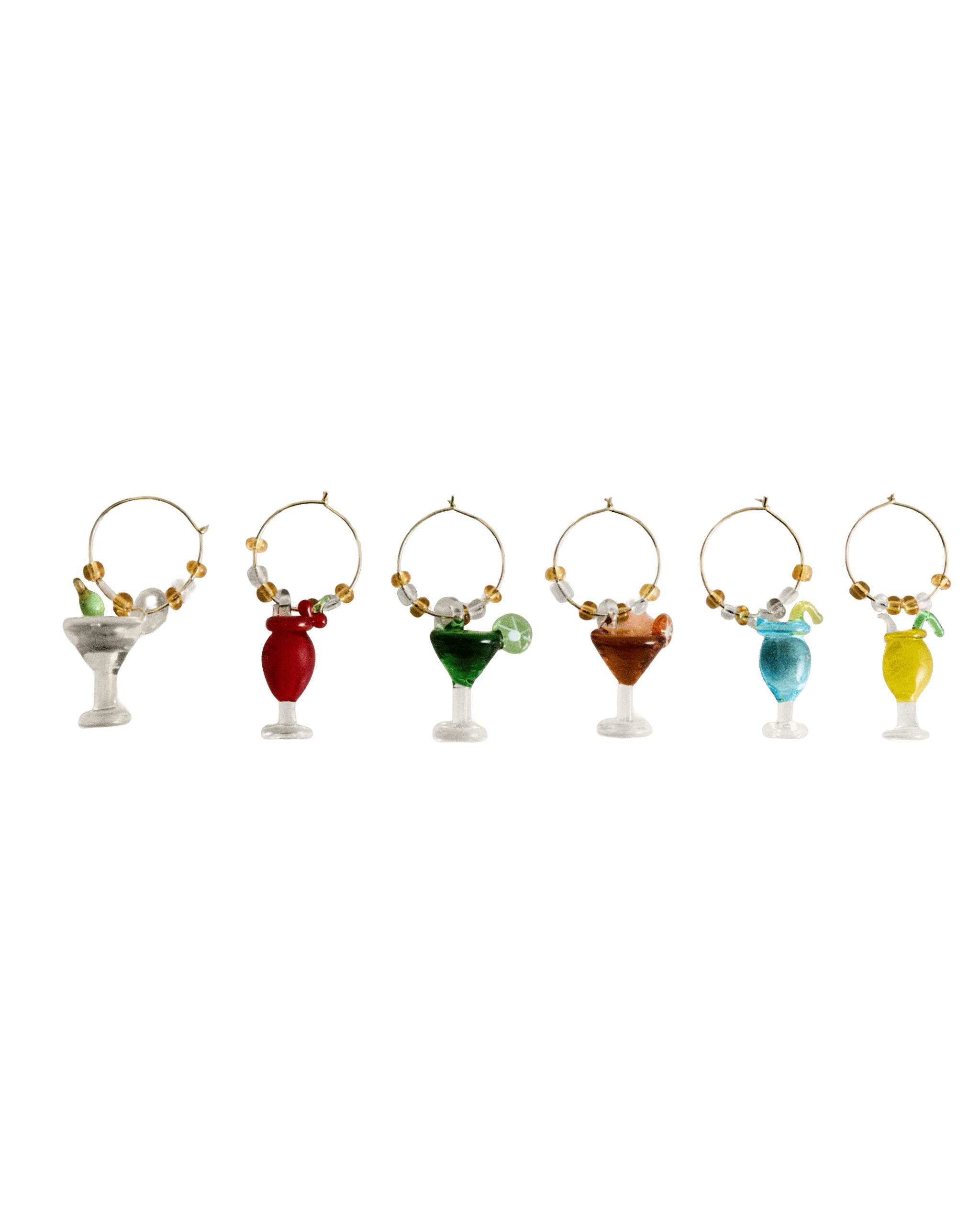 PACK OF GLASS COCKTAIL CHARMS (PACK OF 6) product thumbnail 7