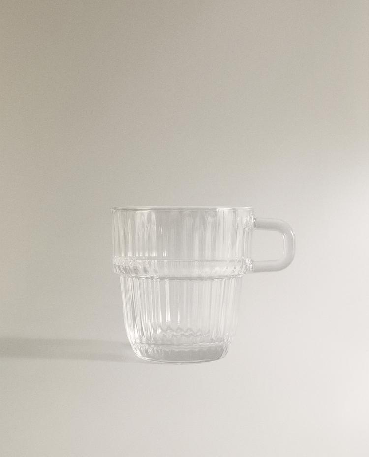 TAZA VIDRIO RELIEVE