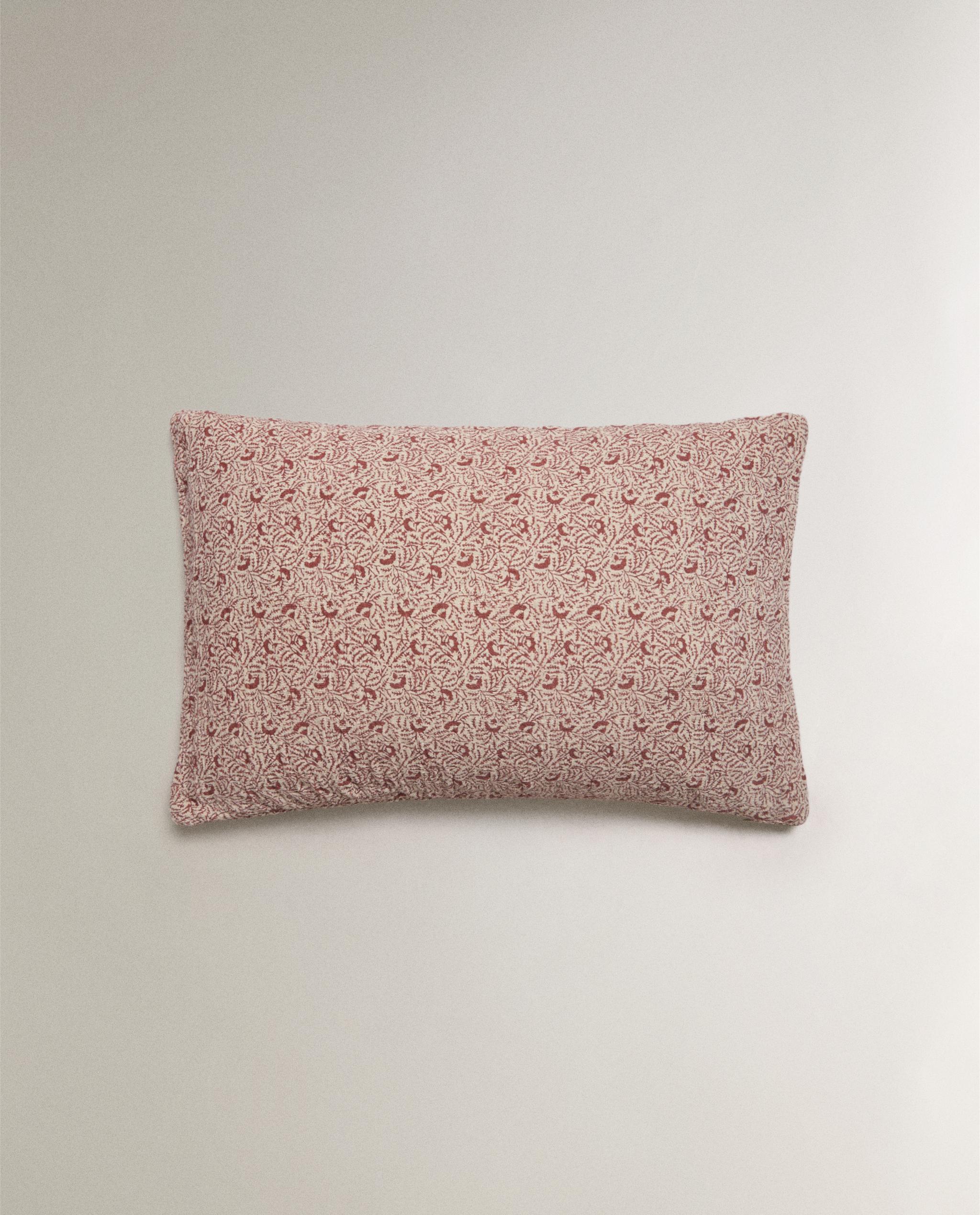 BRANCH PRINT COTTON AND LINEN CUSHION COVER product thumbnail 3