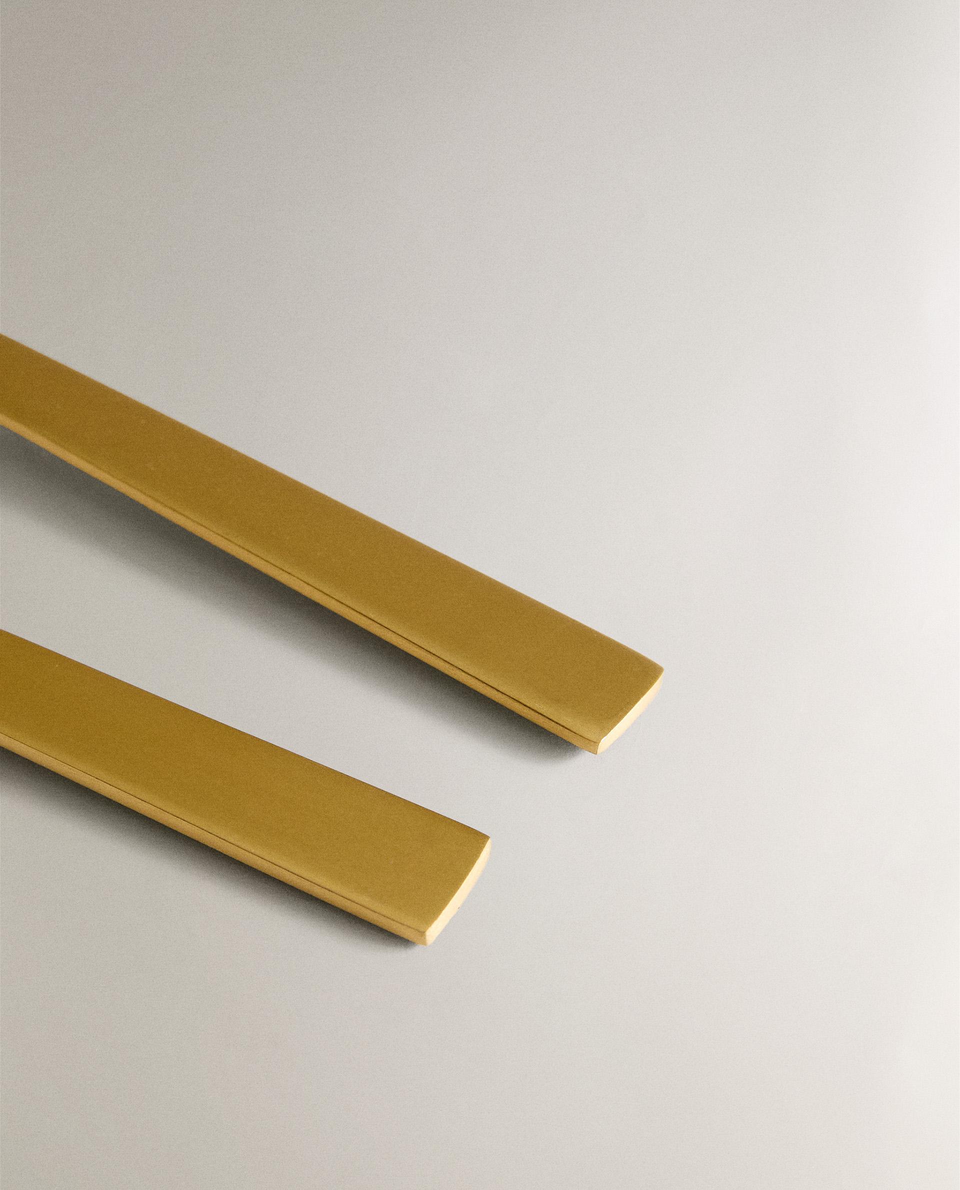 GOLDEN STEEL SALAD CUTLERY SET (SET OF 2) product thumbnail 5