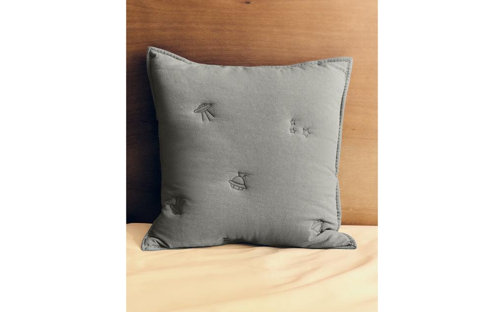 KIDS' SPACE QUILTED CUSHION COVER