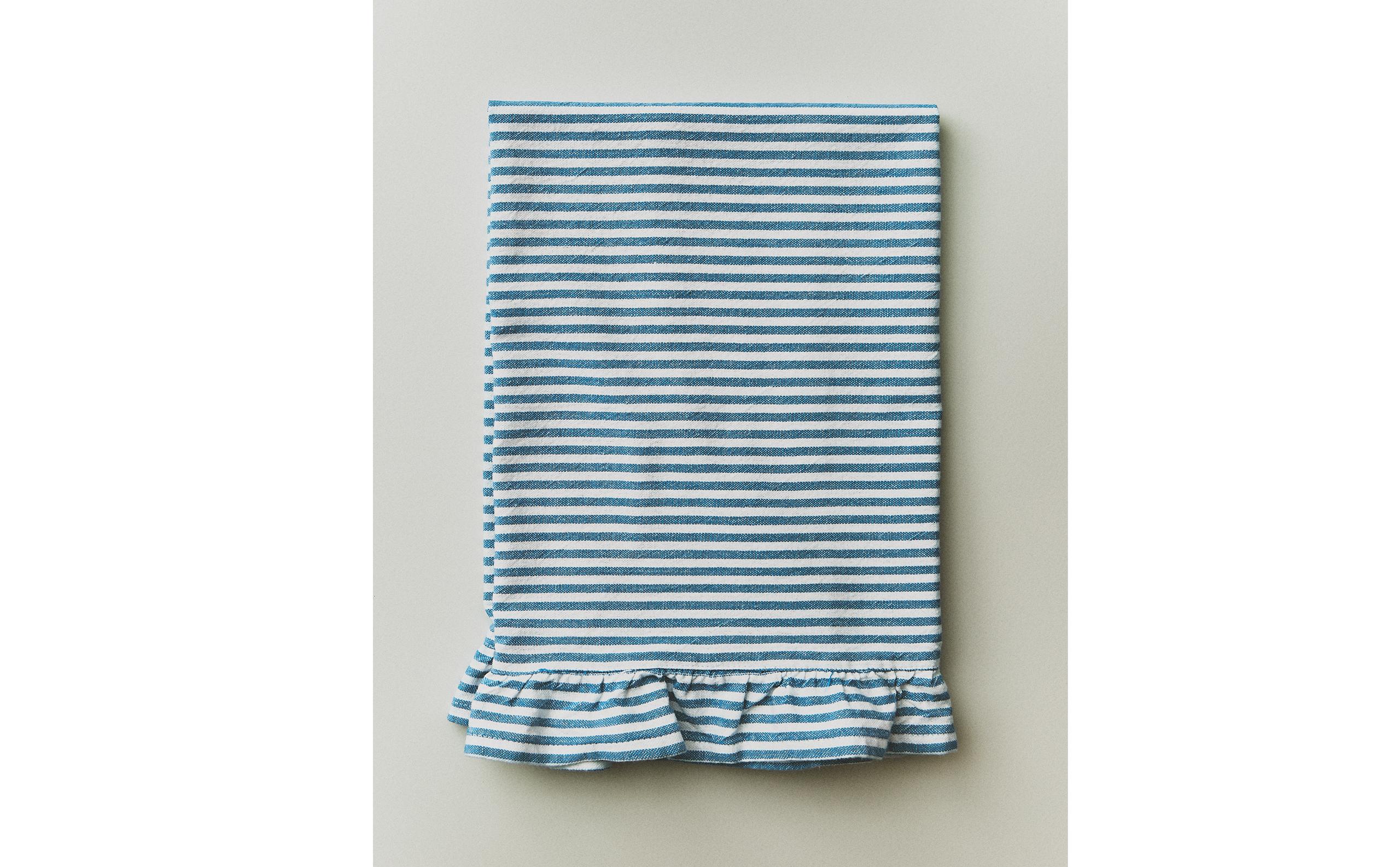 STRIPED TEA TOWEL WITH RUFFLE TRIM product thumbnail 19